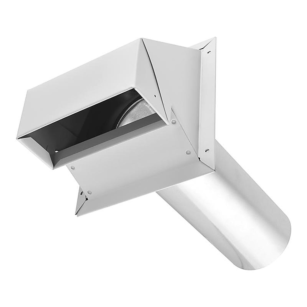 Imperial - VT0501-B - 16.5 in. L x 4 in. Dia. Silver/White Aluminum Wall Exhaust Hood