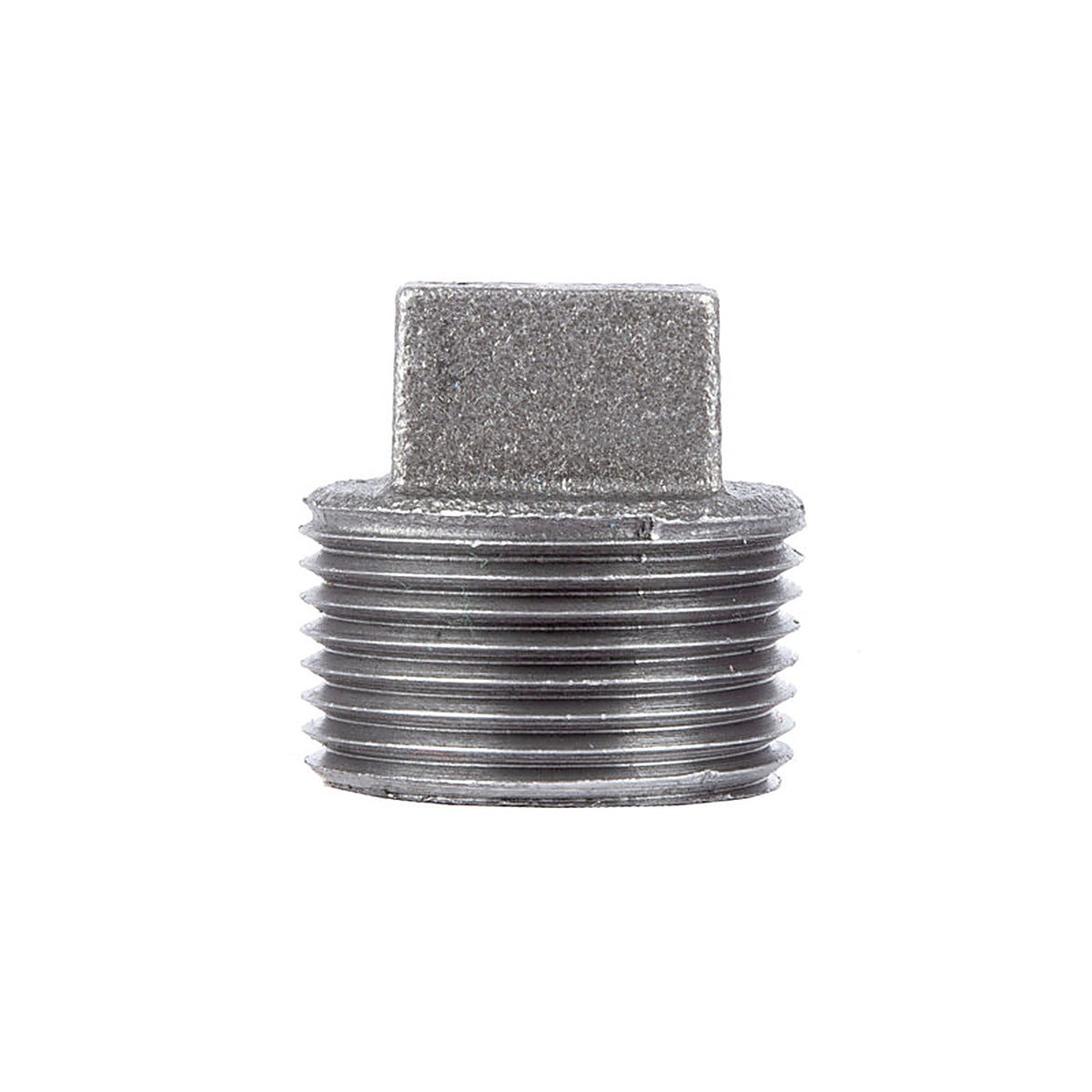 Mueller - 521-809BC - Southland 2-1/2 in. MPT x 2-1/2 in. L Black Malleable Iron Square Plug Head