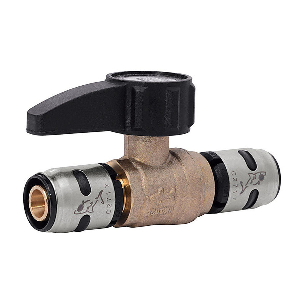SharkBite - K22222 - EvoPEX 1/2 in. Push x 1/2 in. Dia. Push Brass Ball Valve