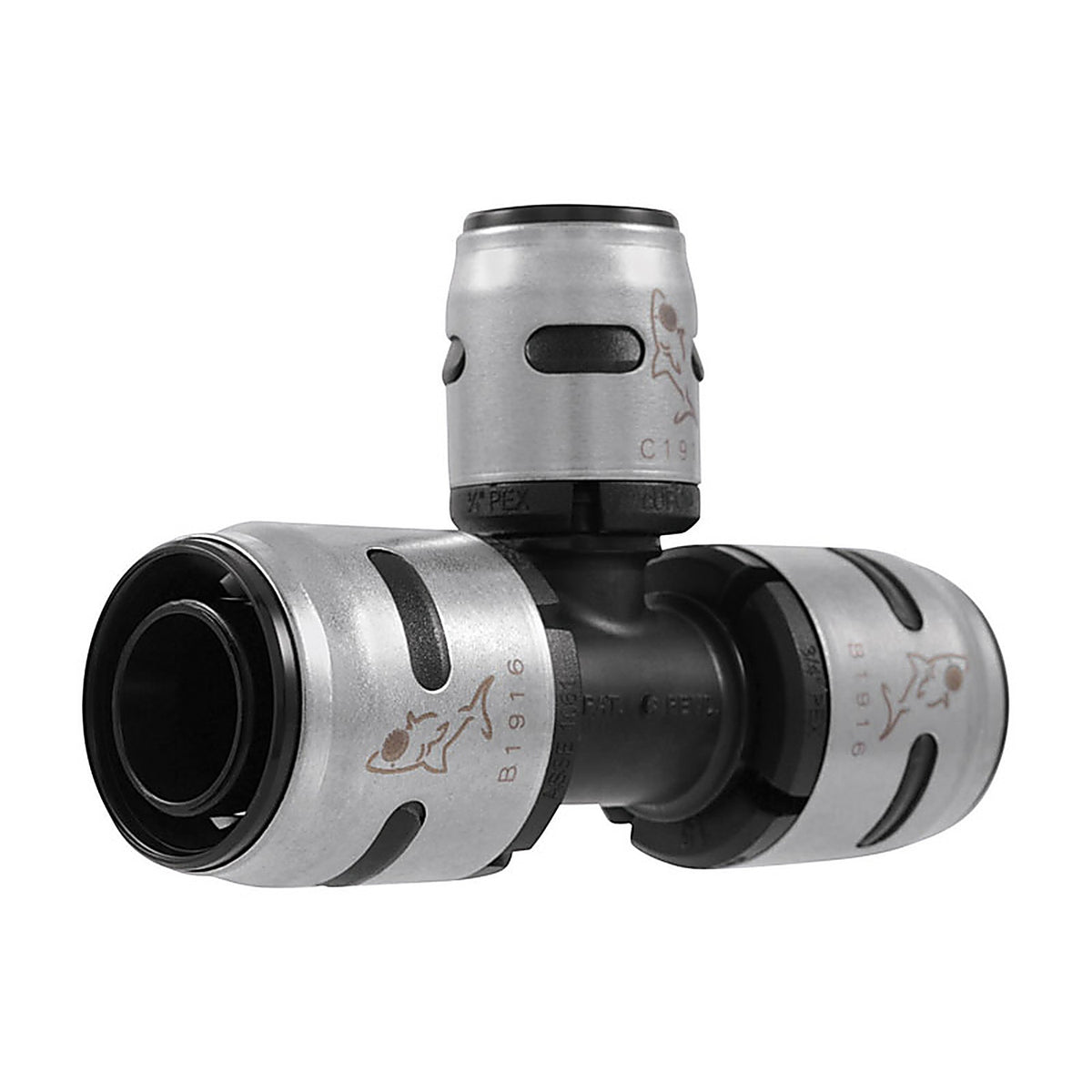 SharkBite - K454A - EvoPEX 3/4 in. Push x 1/2 in. Dia. Push Plastic Tee