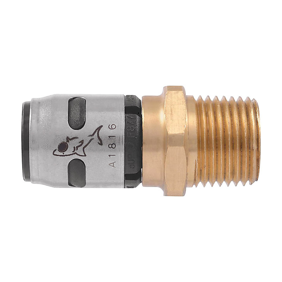 SharkBite - K120A6 - EvoPEX 1/2 in. Push x 1/2 in. Dia. MPT Brass Adapter