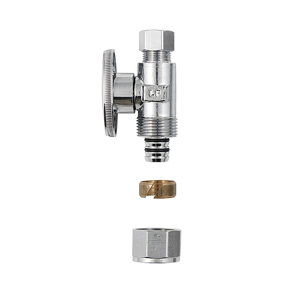 Plumb Pak - PP2889EZ - Compression T Compression Brass Straight Valve