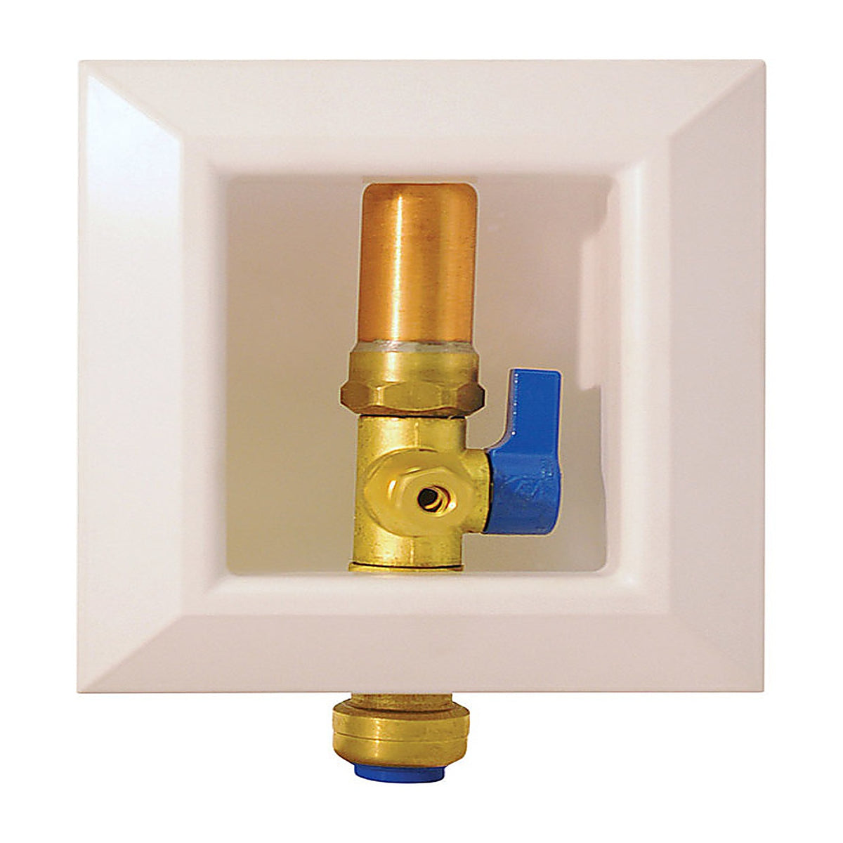 Apollo - FSBBOXIMWH1 - 1/2 in. D Ice Maker Outlet Box with Hammer Arrestor