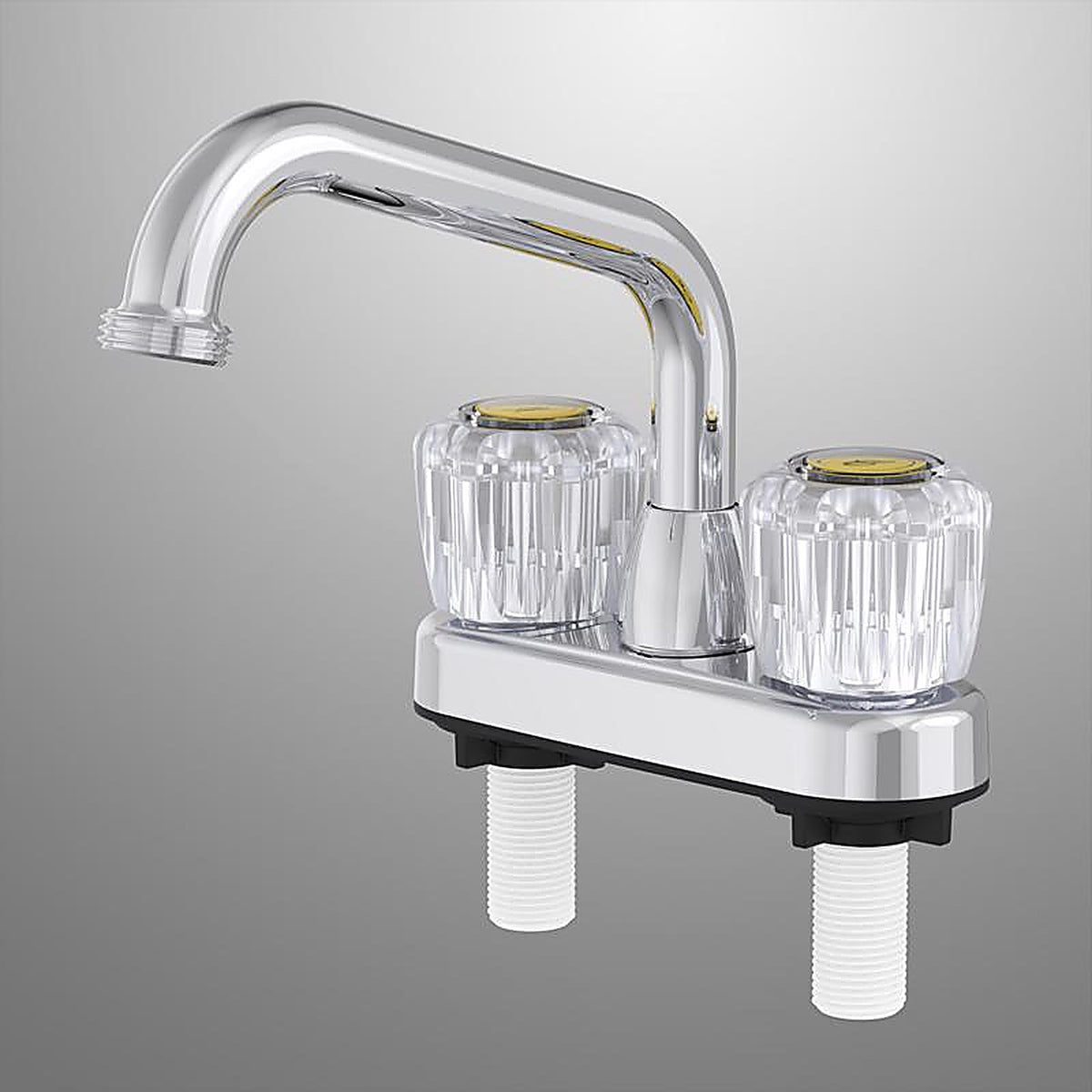 Home Plus - 357131 - Classic Chrome Two Handle Laundry Faucet 4 in.
