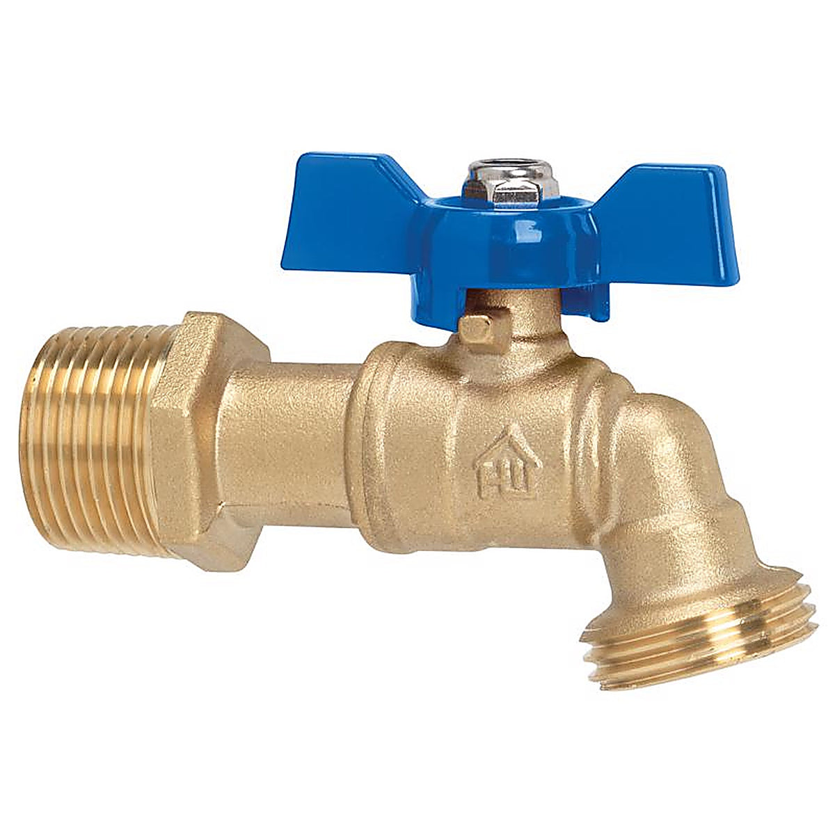 Homewerks - VHBQTRC4 - 3/4 in. MIP X 3/4 in. MHT Brass Ball Valve Hose Bibb