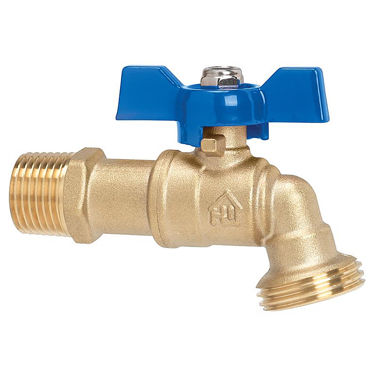 Homewerks - VHBQTRC4 - 3/4 in. MIP X 3/4 in. MHT Brass Ball Valve Hose Bibb