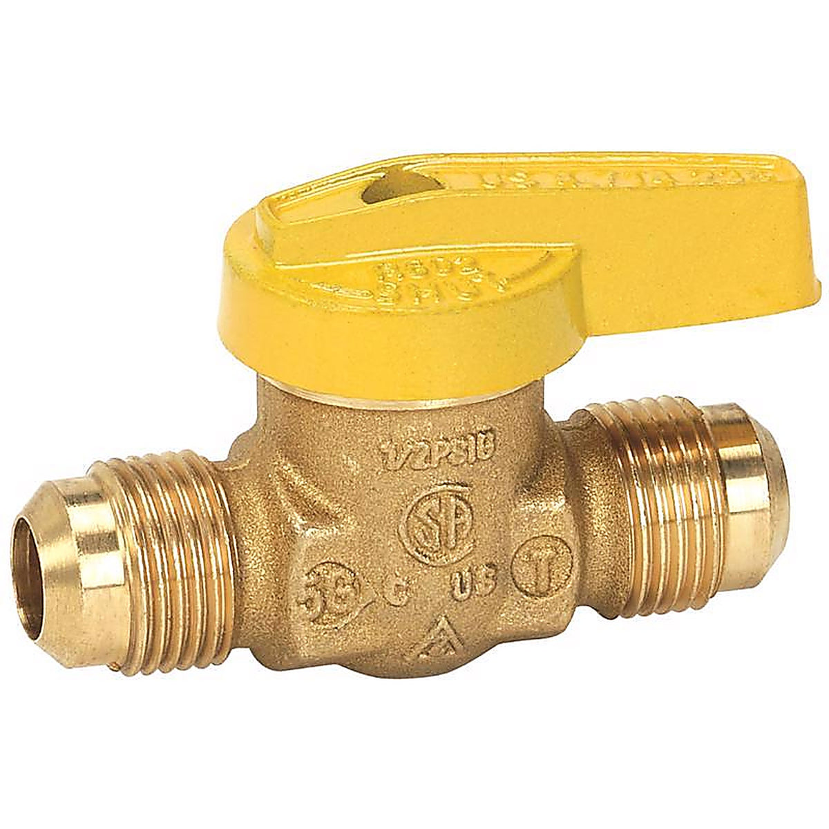 Homewerks - VGV1LHT3 - 1/2 in. Brass Flare Gas Ball Valve