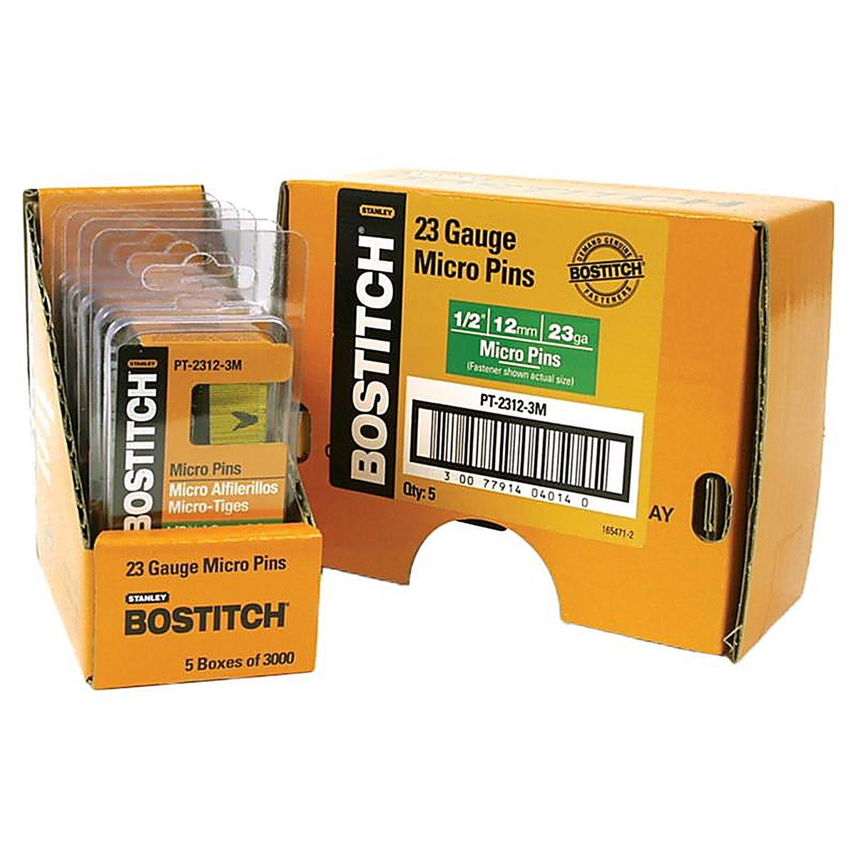Bostitch - PT-2312-3M - 1/2 in. L X 23 Ga. Paper Strip Coated Pin Nails 3,000 pk