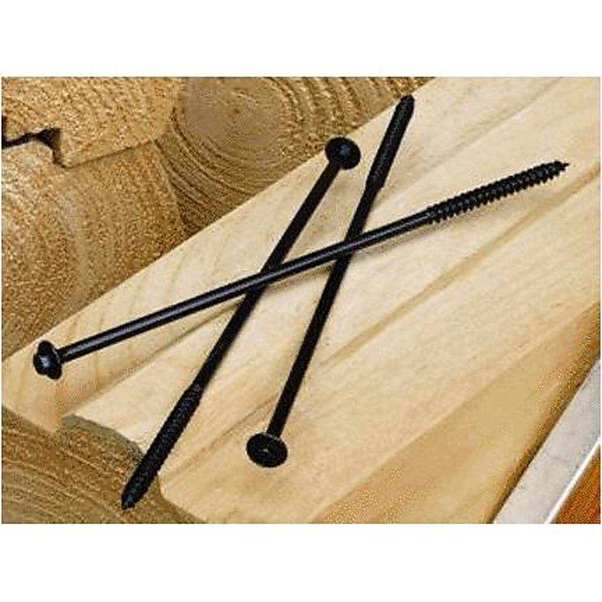 FastenMaster - LHOG015 - LogHog 15 in. L Hex Black Wood Screws 150 pk