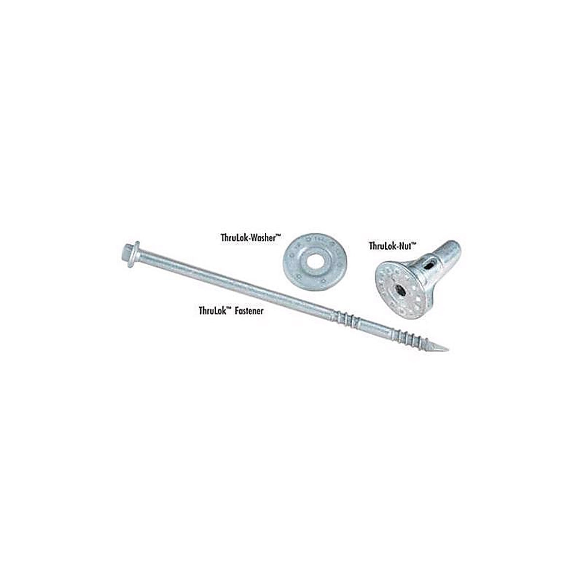 FastenMaster - FMTHR007-24 - ThruLok No. 14 X 7 in. L Hex Galvanized Wood Screws 24 pk