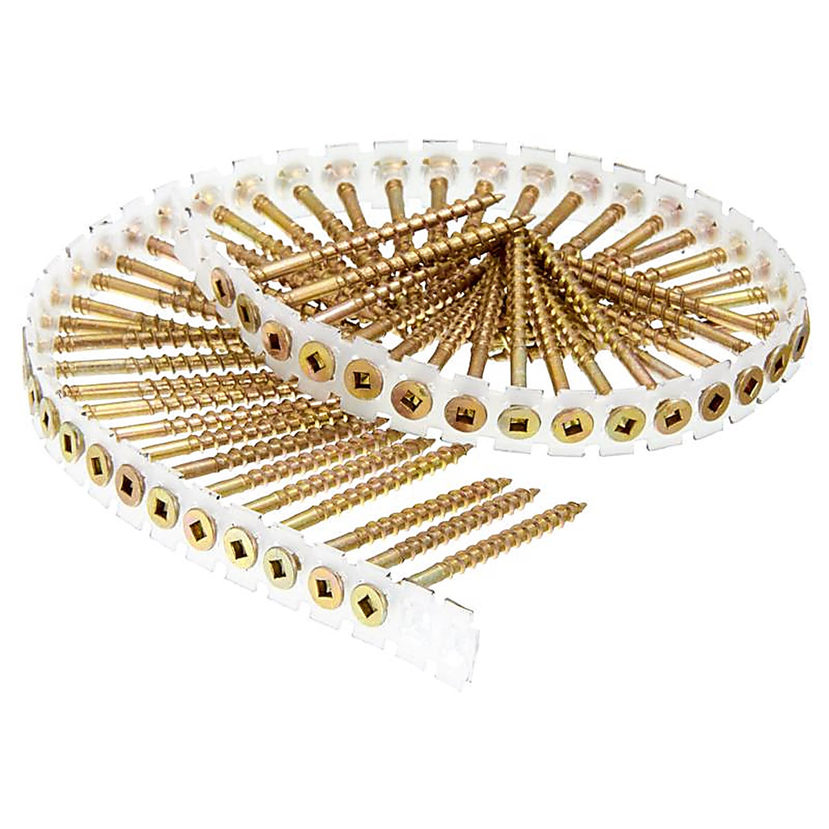 Senco - 08F250Y - DuraSpin No. 8 Sizes X 2-1/2 in. L Square Square Head Deck Screws 800 pk