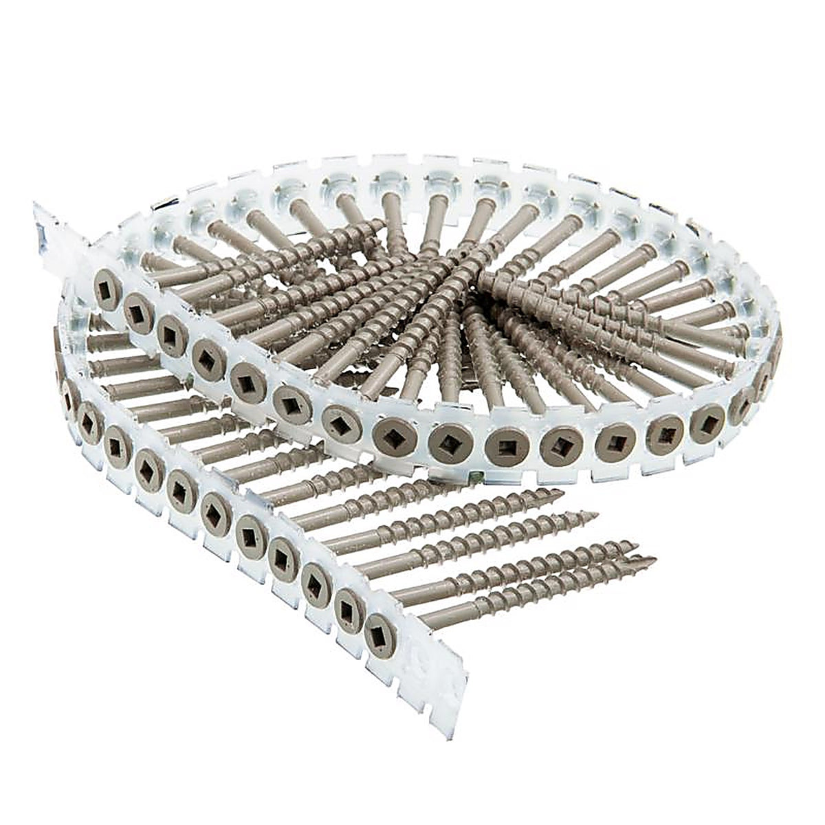 Senco - 08D300W - DuraSpin No. 8 x 3 in. L Square Galvanized Collated Wood Screws - 800/Pack