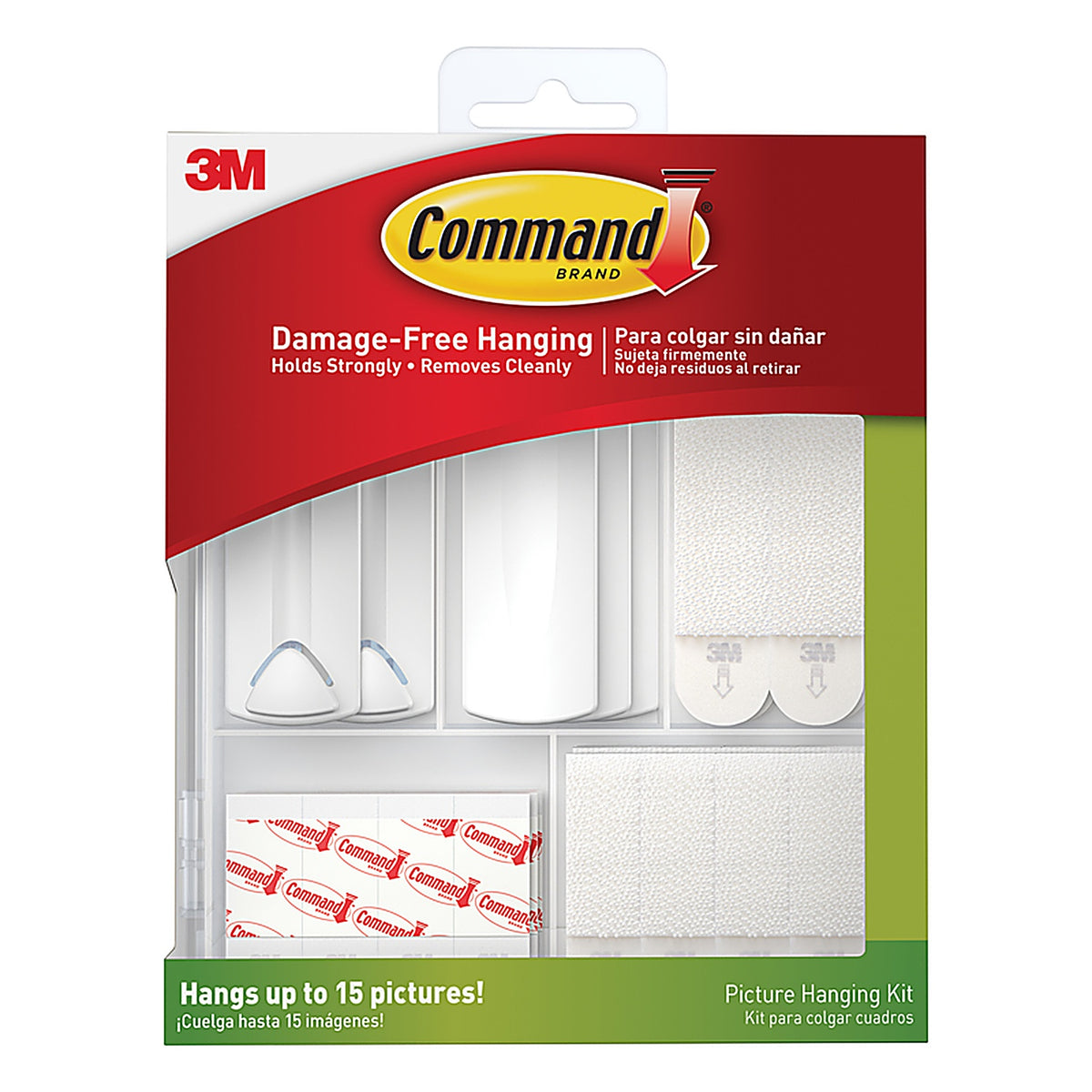 3M - 17213-ES - White Foam 5 lb. 38/Pack Picture Hanging Kit