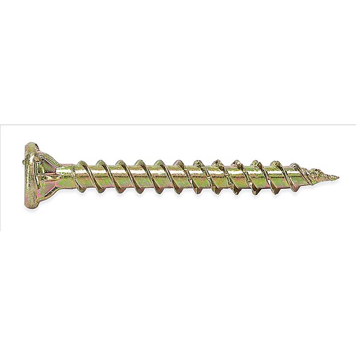 Hillman - 48580 - Power Pro No. 8 x 1-3/4 in. L Star Yellow Zinc Wood Screws 1 lb. - 175/Pack