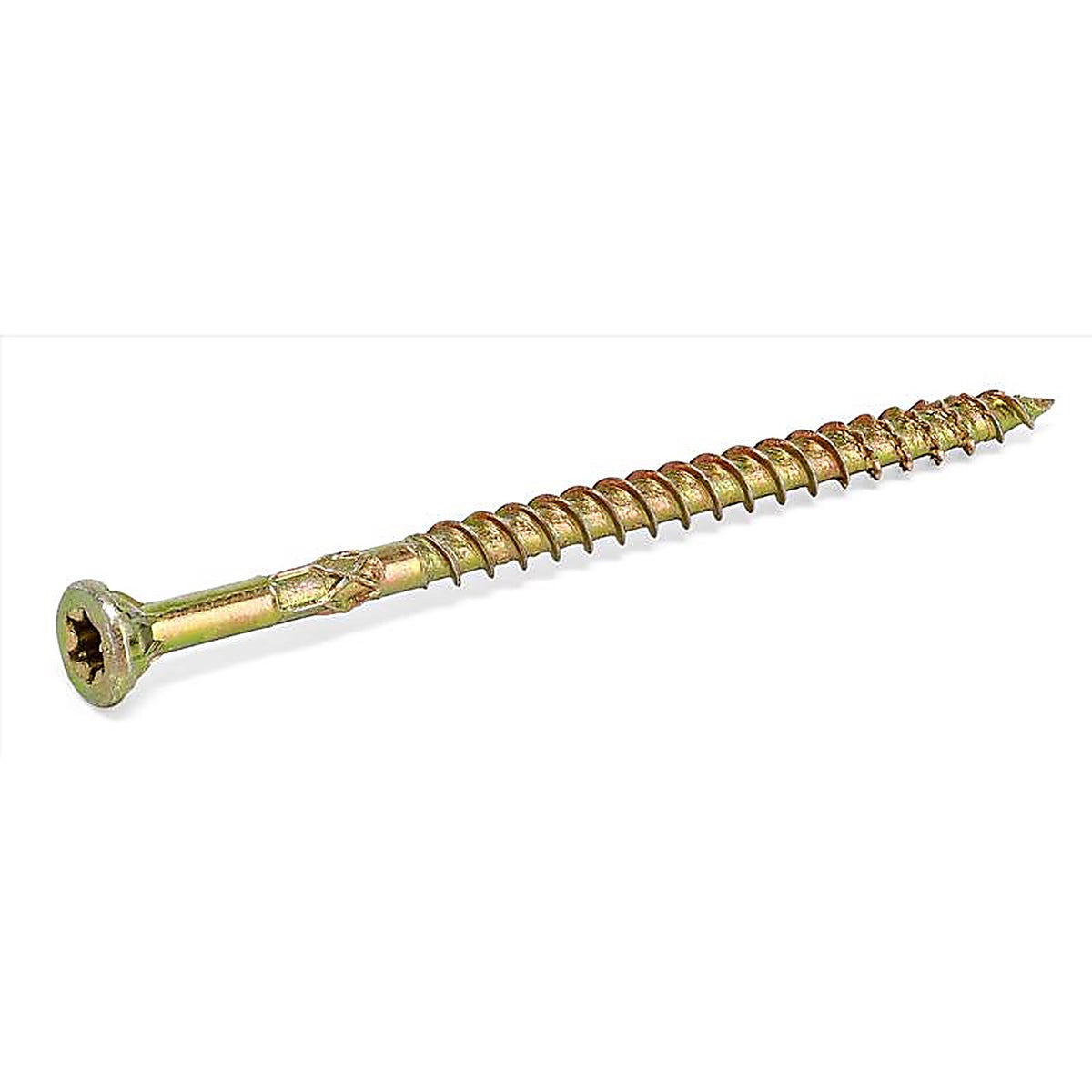 Hillman - 48592 - Power Pro No. 9 x 3 in. L Star Yellow Zinc Wood Screws 5 lb. - 450/Pack