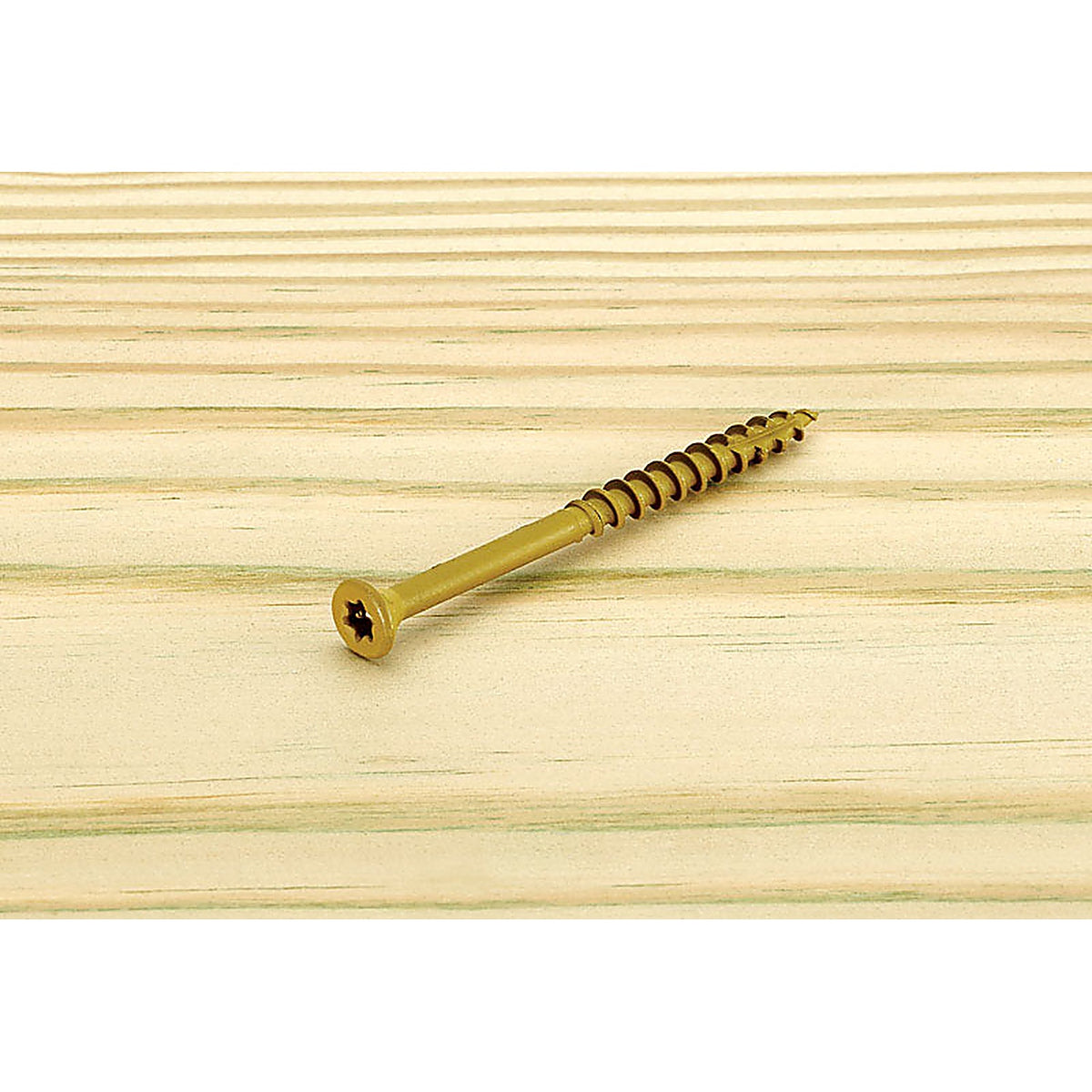 Starborn - DT62F300 - Deckfast No. 9 X 3 in. L Tan Star Flat Head Deck Screws 250 pk