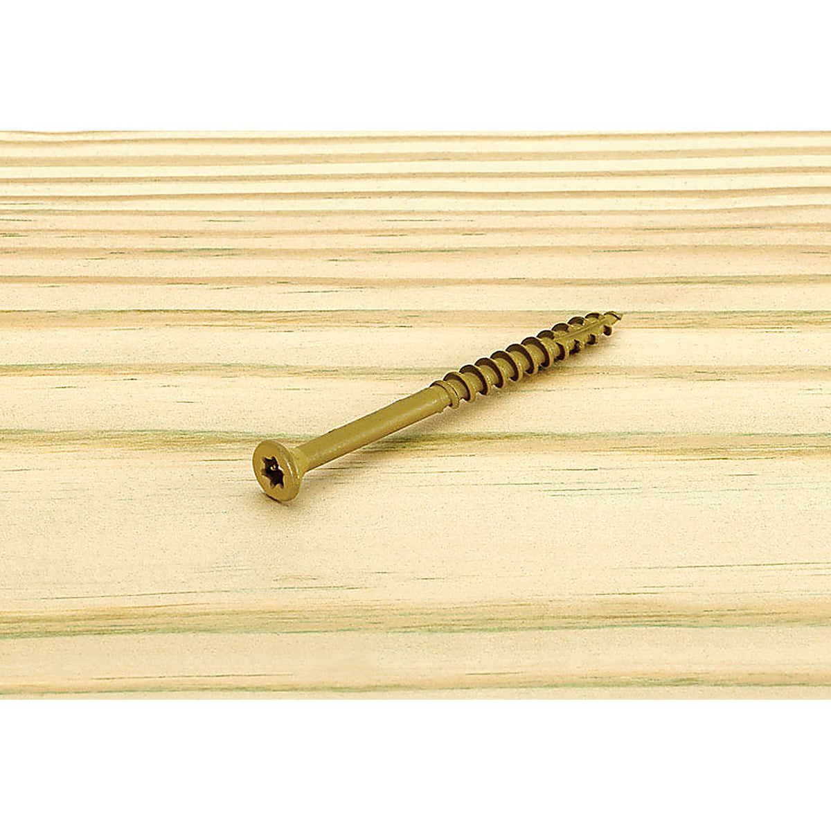 Starborn - DT62G200 - Deckfast No. 8 X 2 in. L Tan Star Flat Head Deck Screws 500 pk