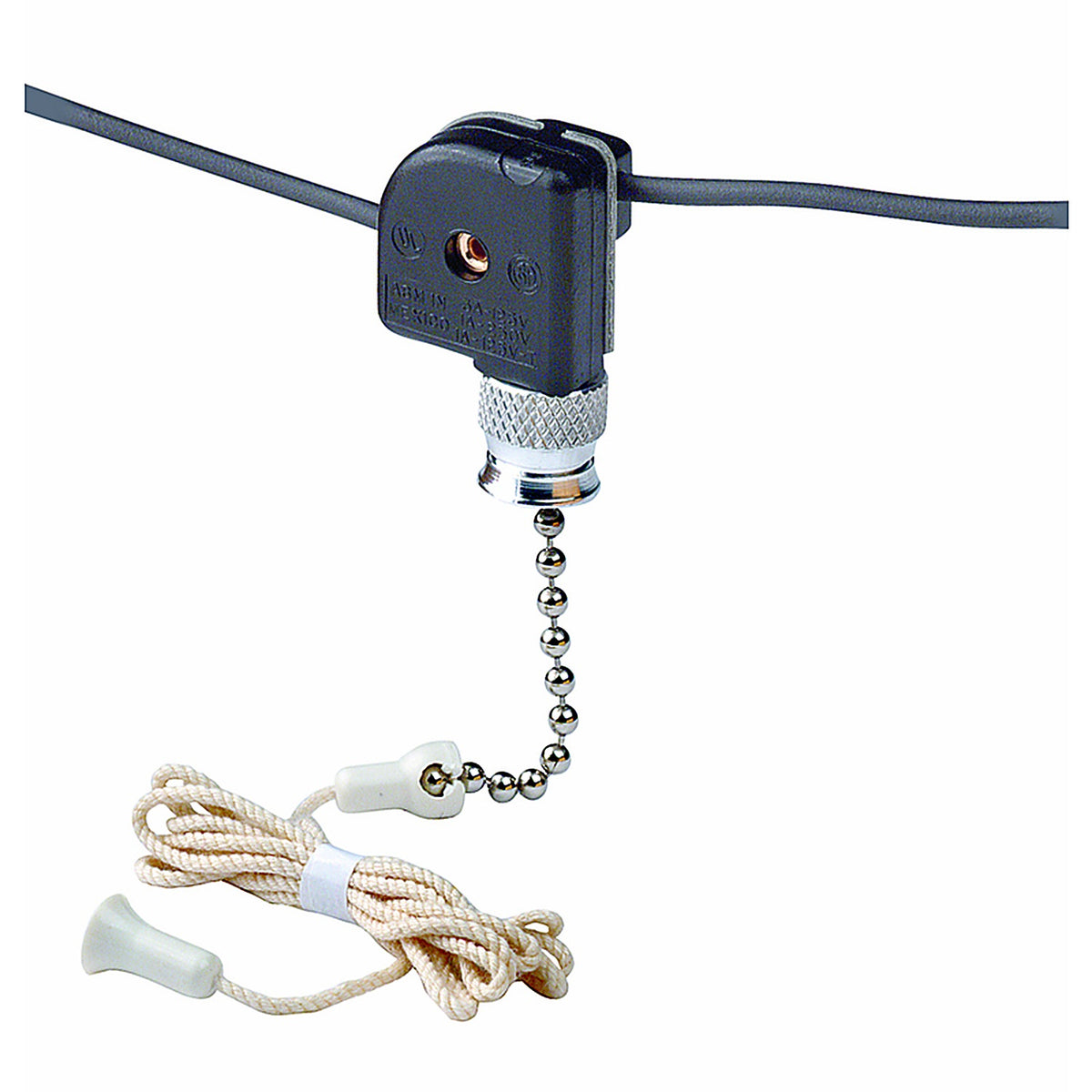 Leviton - C20-10097-000 - Black Nickel Pull Chain Switch