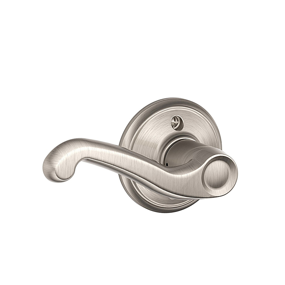 Schlage - F170FLA619LH - Flair Satin Nickel Dummy Lever Left Handed