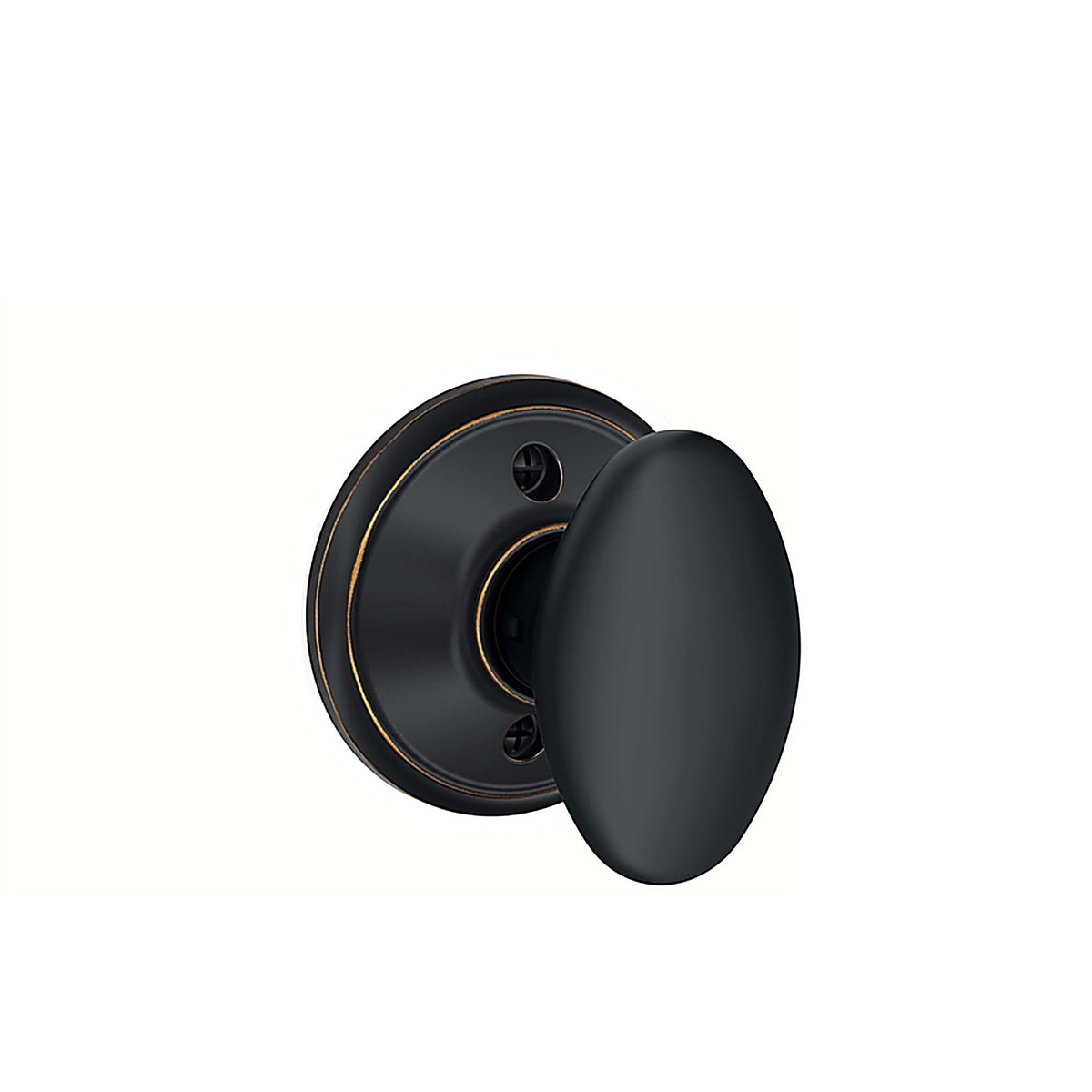 Schlage - F170SIE716 - Siena Traditional Aged Bronze Dummy Knob Right or Left Handed