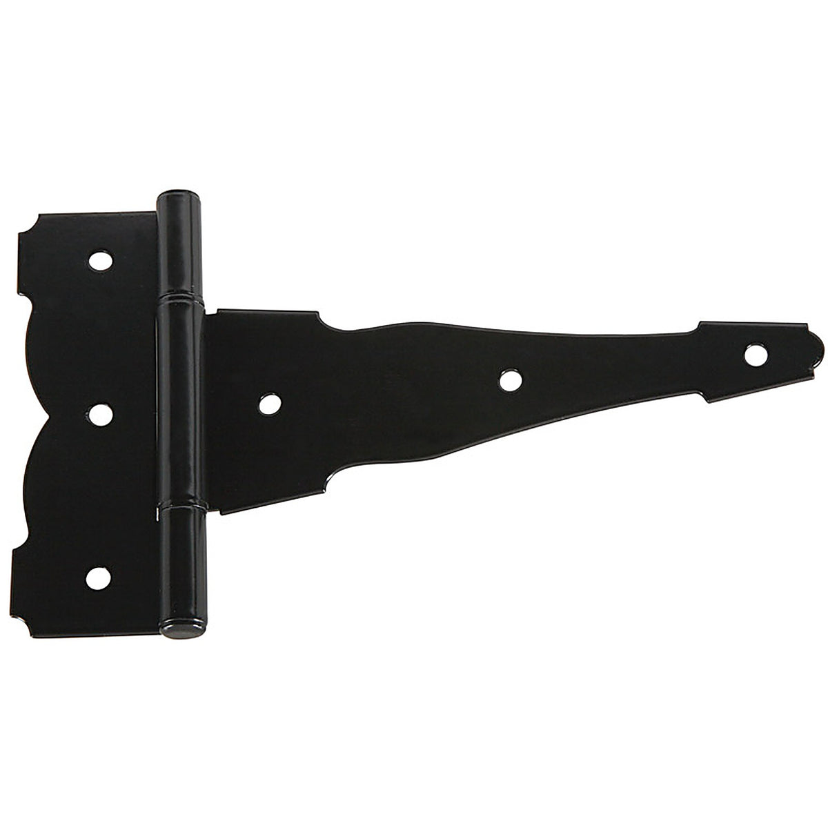 National Hardware - N109-037 - 5.5 in. W X 8 in. L Black Steel Ornamental T Hinge 1 pk