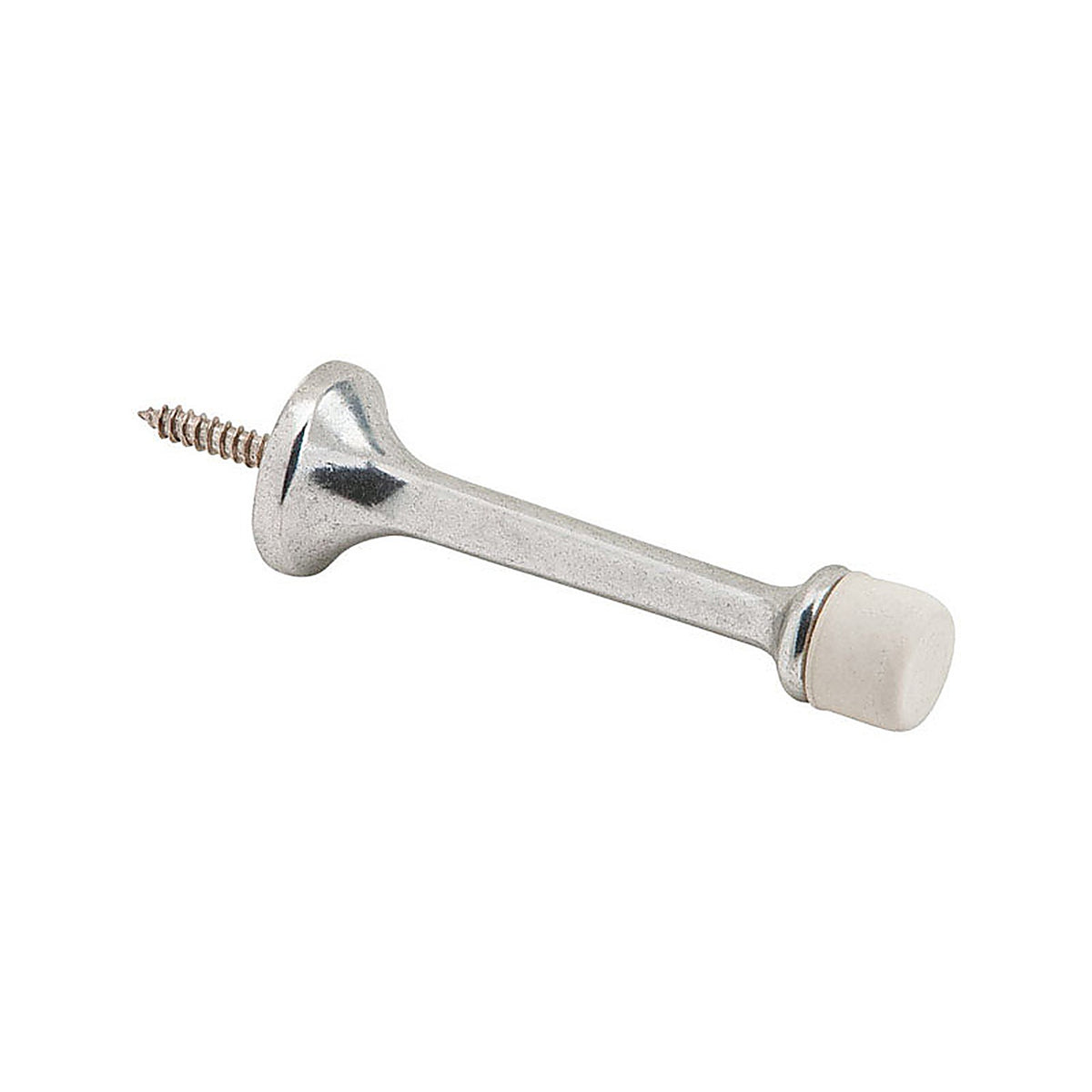Ives - 61A92 - 3-3/16 in. W X 7/8 in. L Aluminum Metallic Door Stop Mounts to wall