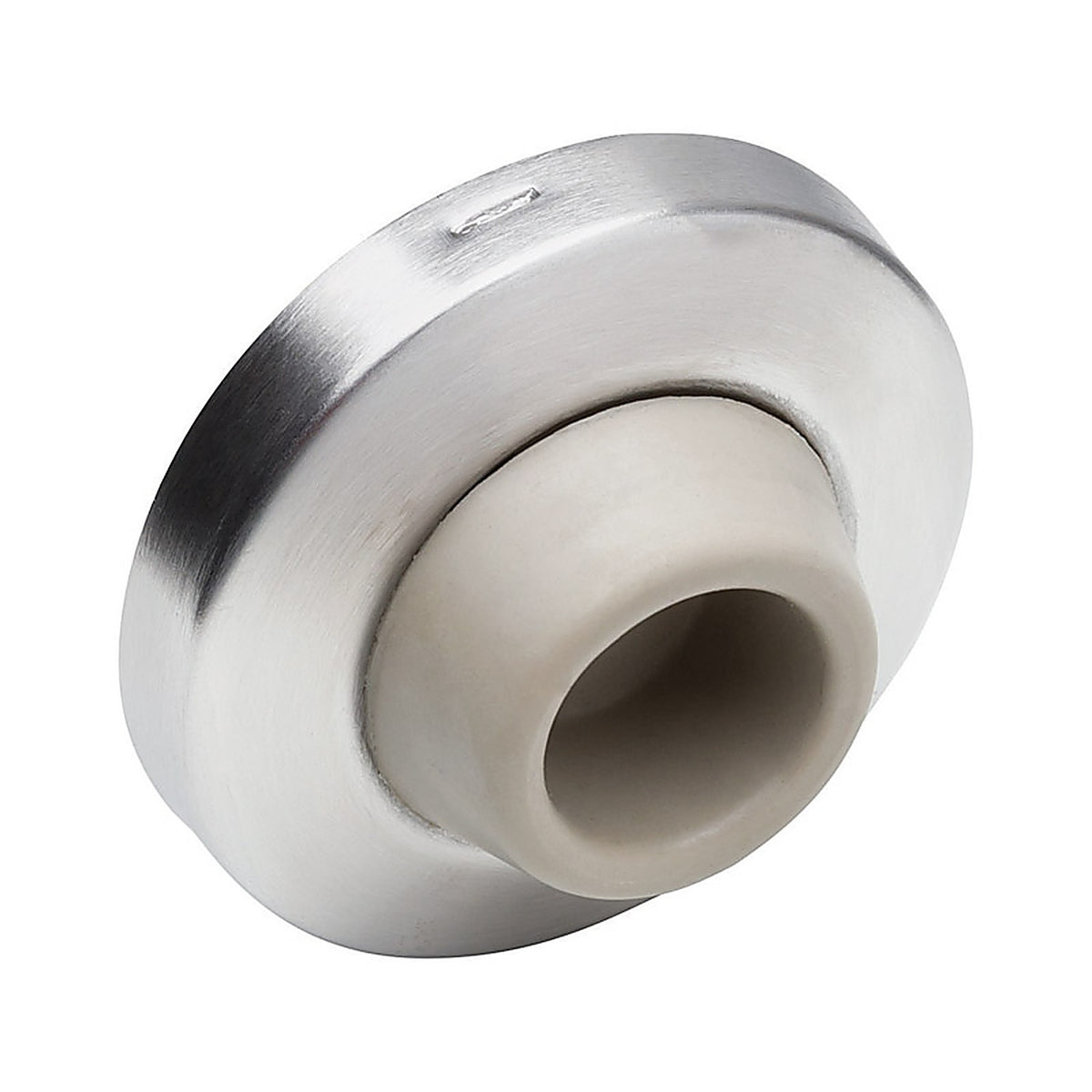 Ives - 407 1/2 B26D - 2-1/2 in. W X 3/8 in. L Brass Satin Chrome Wall Door Stop Mounts to wall