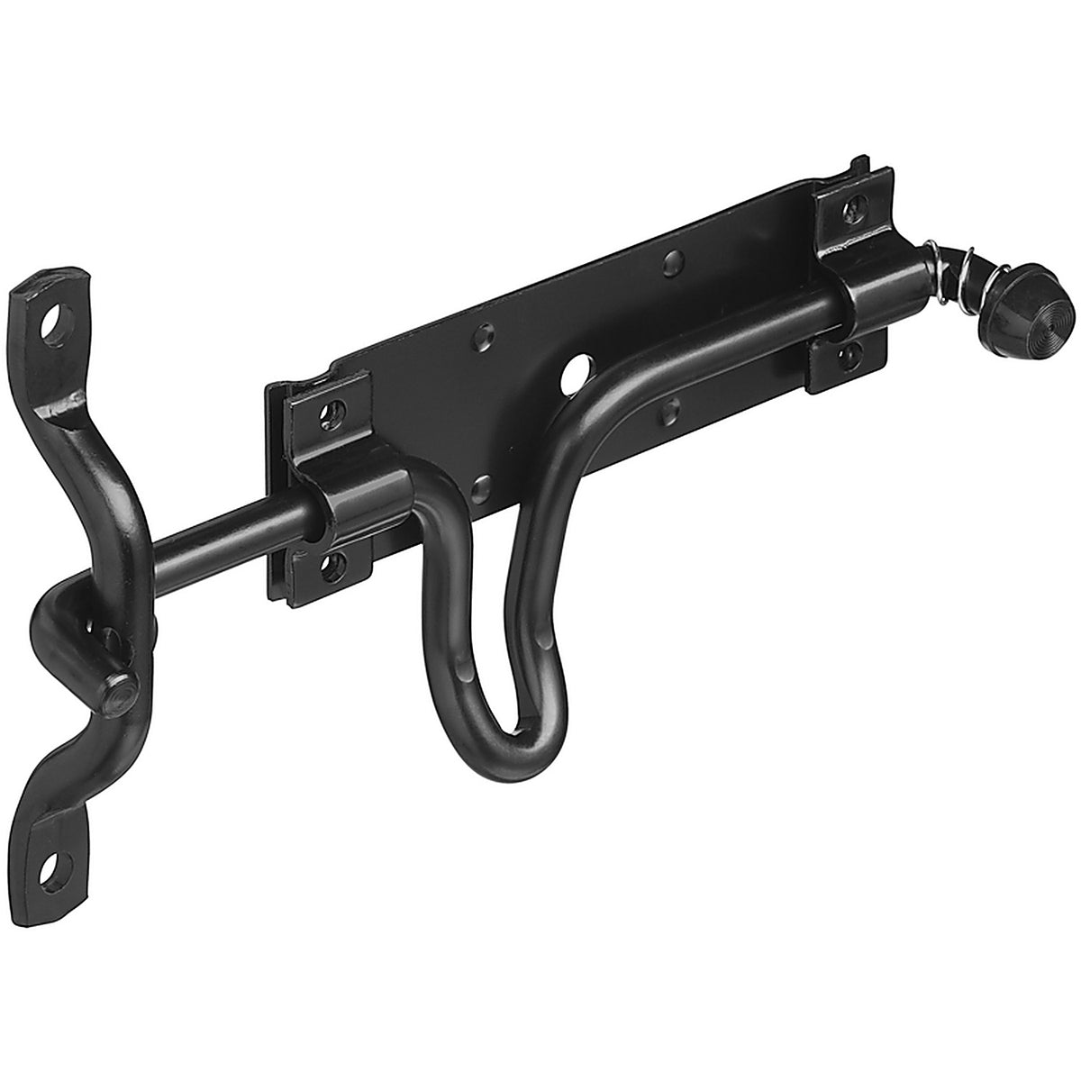 National Hardware - N236-729 - 5.57 in. H x 10.29 in. L Black Steel Left or Right Handed Gate Latch