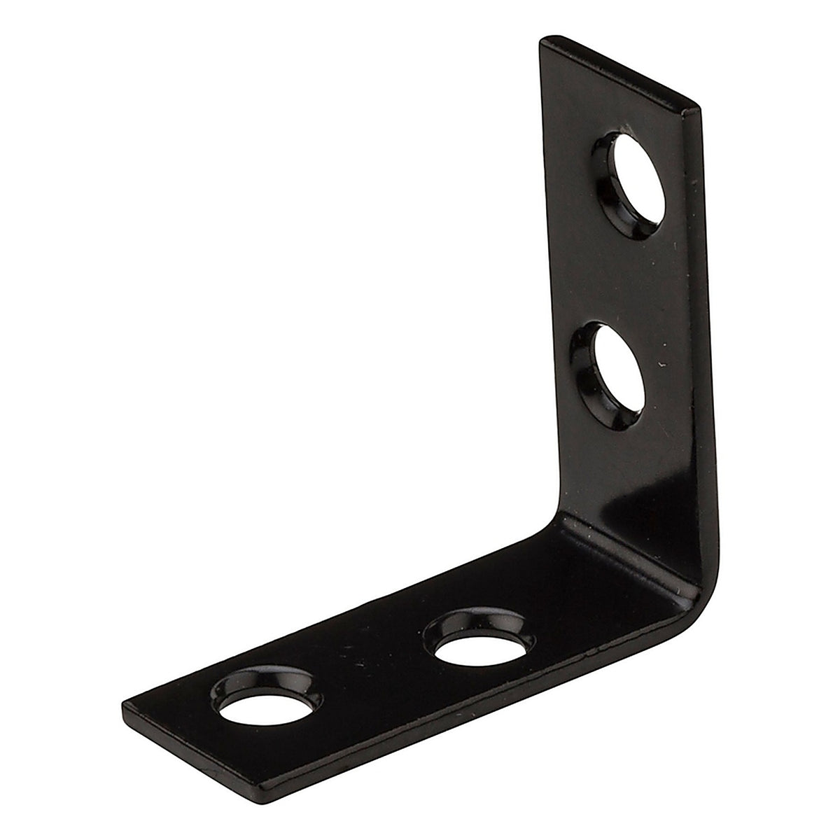 National Hardware - N266-480 - 1.5 in. H x 0.625 in. W x 0.08 in. D Black Steel Inside Corner Brace