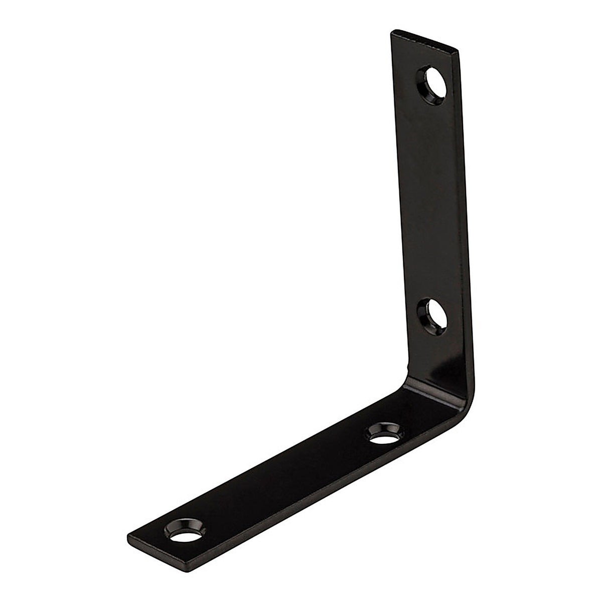 National Hardware - N266-484 - 3.5 in. H X 0.75 in. W X 0.125 in. D Black Steel Inside Corner Brace