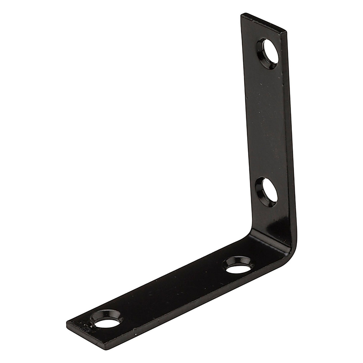 National Hardware - N266-482 - 2.5 in. H x 0.625 in. W x 0.01 in. D Black Steel Inside Corner Brace