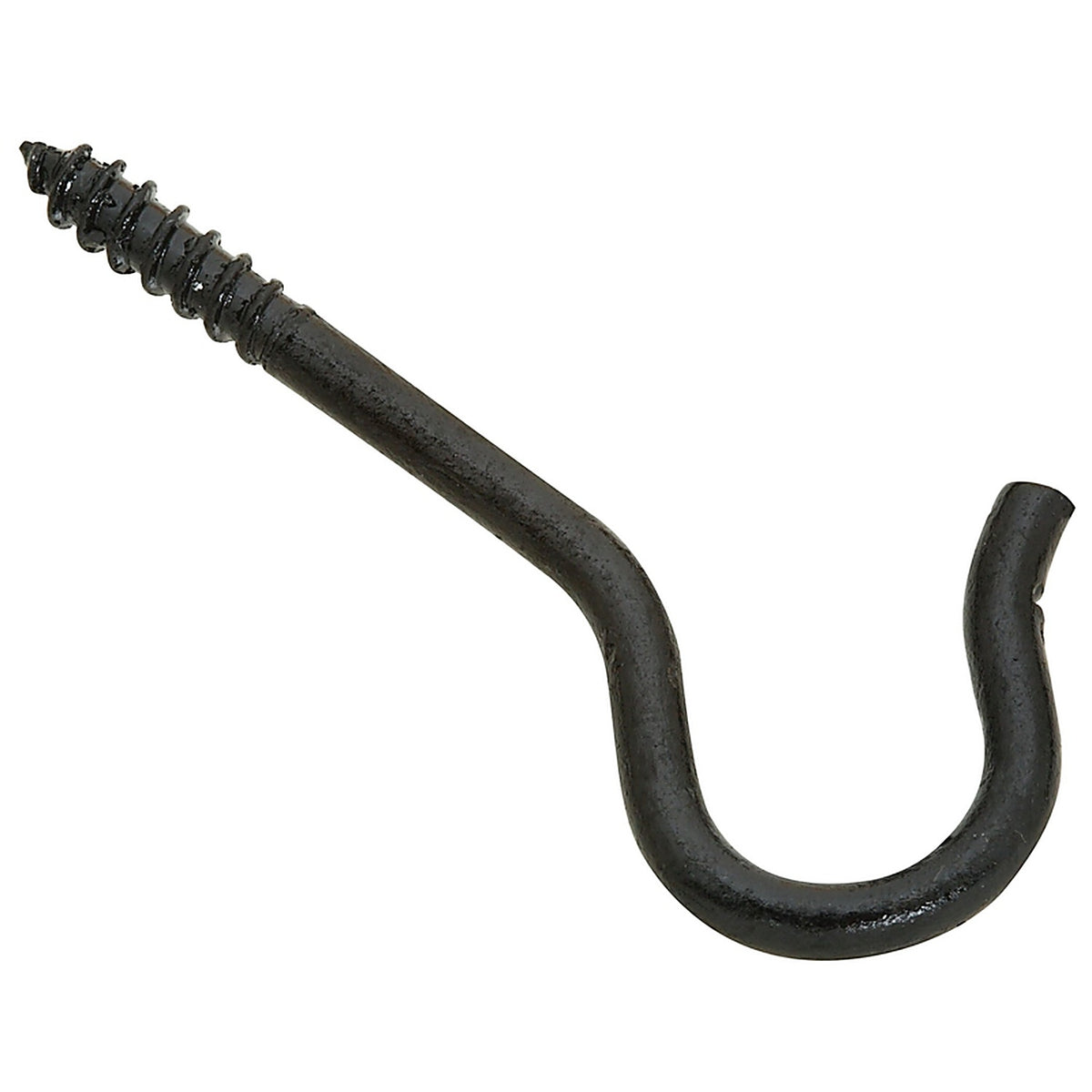 National Hardware - N274-944 - 2.5 in. L Black Steel Ceiling Hook 25 lb. cap. 3 pk