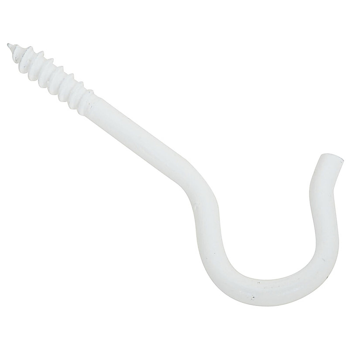 National Hardware - N274-928 - 2.5 in. L White Steel Ceiling Hook 25 lb. cap. 1 pk