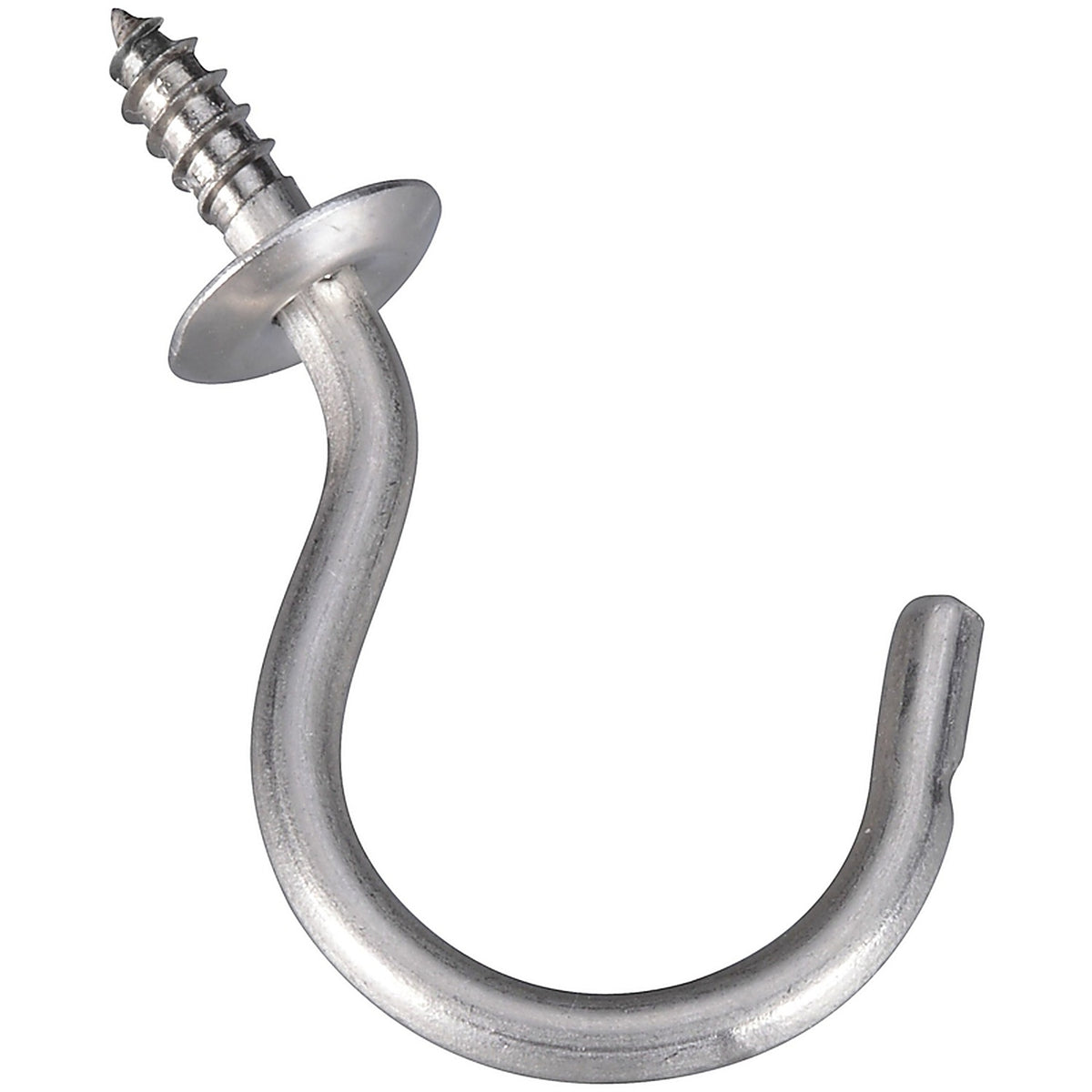 National Hardware - N348-458 - 1.5 in. L Silver Stainless Steel Cup Hook 15 lb. capacity - 2/Pack