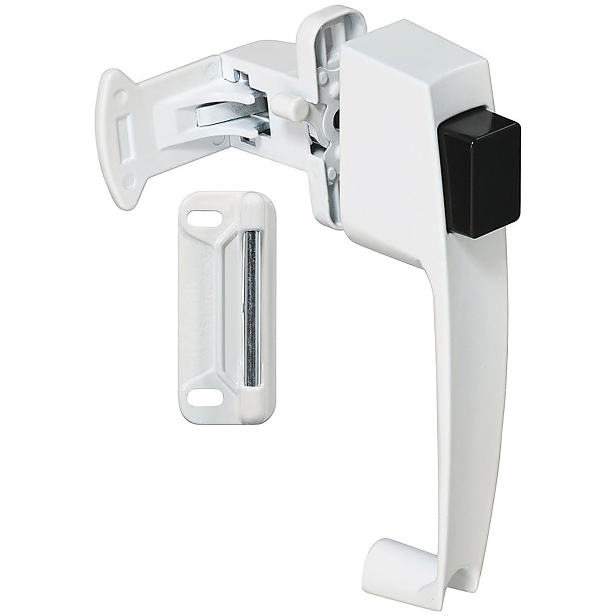 National Hardware - N213-074 - White Zinc Push Button Latch 1 pk