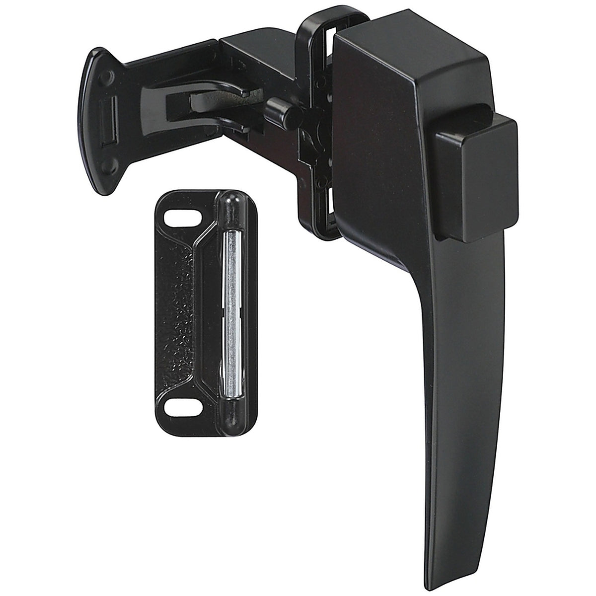 National Hardware - N178-392 - Black Zinc Push Button Latch 1 pk