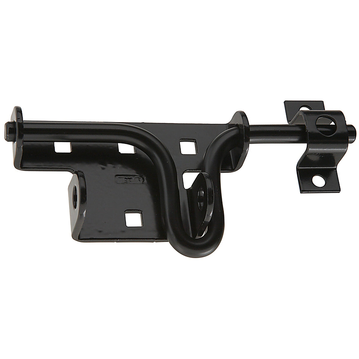 National Hardware - N109-027 - 0.88 in. H x 2.31 in. W x 7.36 in. L Black Steel Sliding Bolt Door/Gate Latch