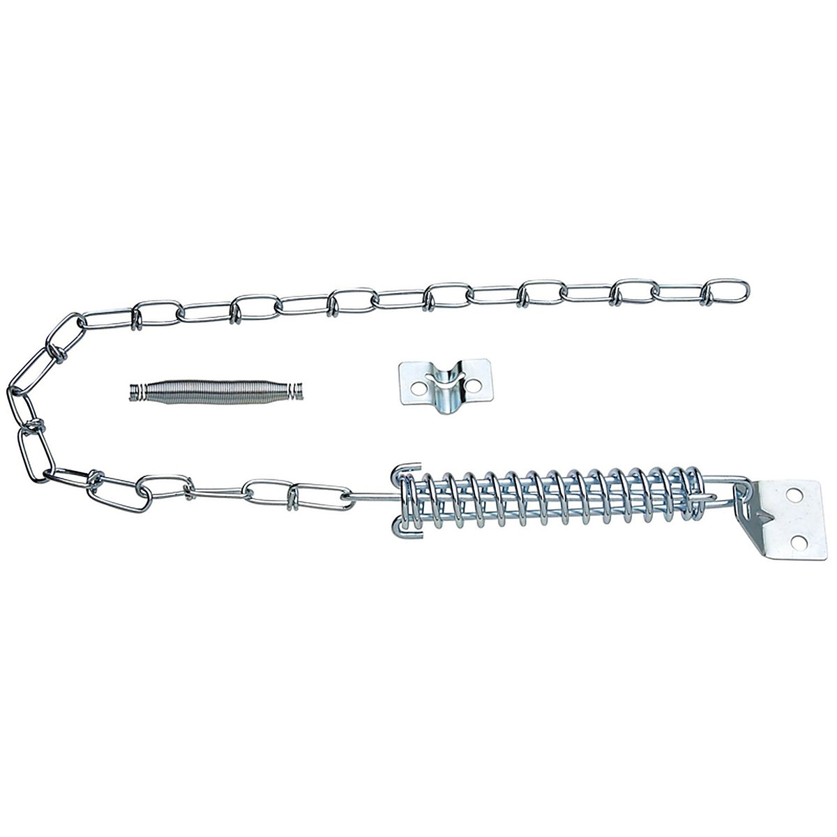 National Hardware - N162-024 - 3.55 in. L Steel Zinc Plated Silver Door Stop Mounts to door