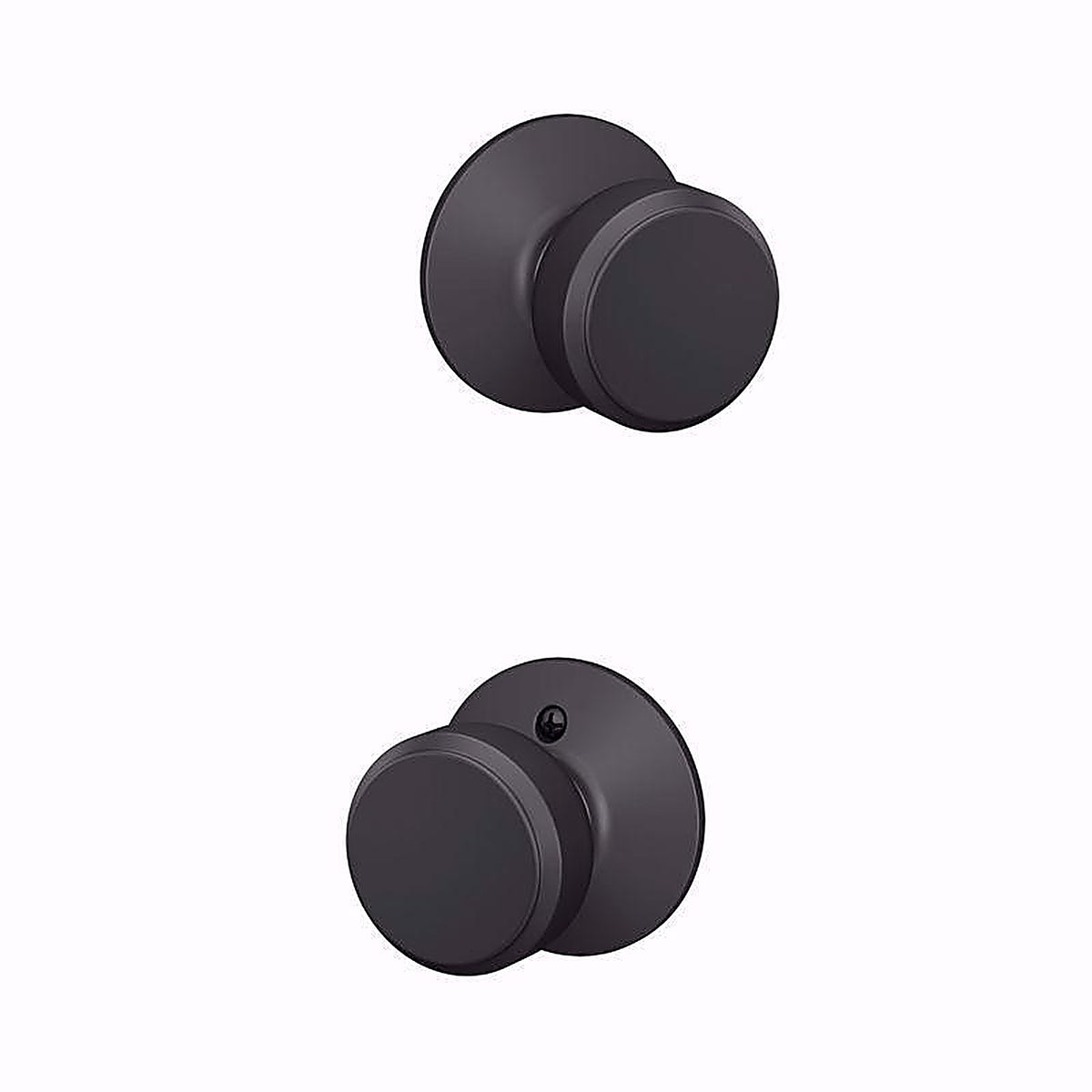 Schlage - F10VBWE622 - Bowery Matte Black Knob Right or Left Handed
