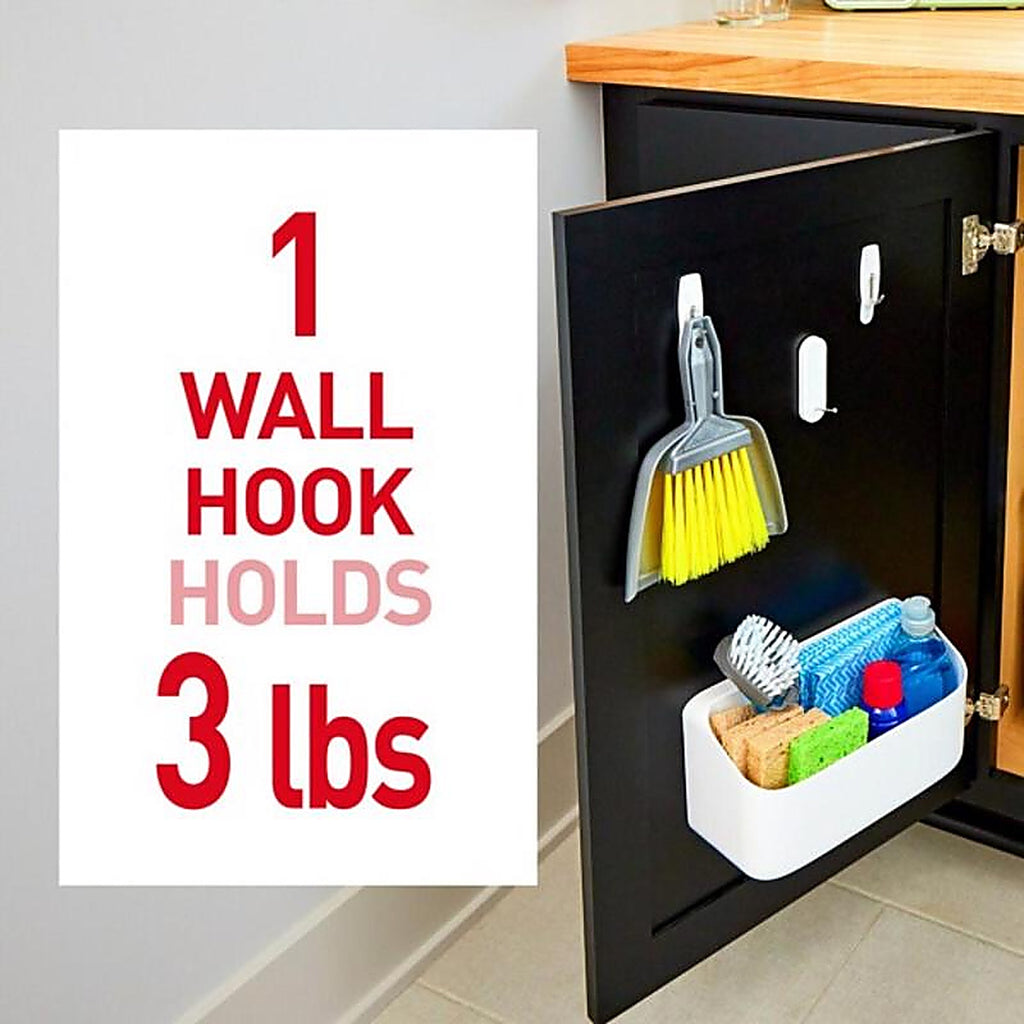3M - 17068-7ES - Command Medium Plastic Hook 7/Pack