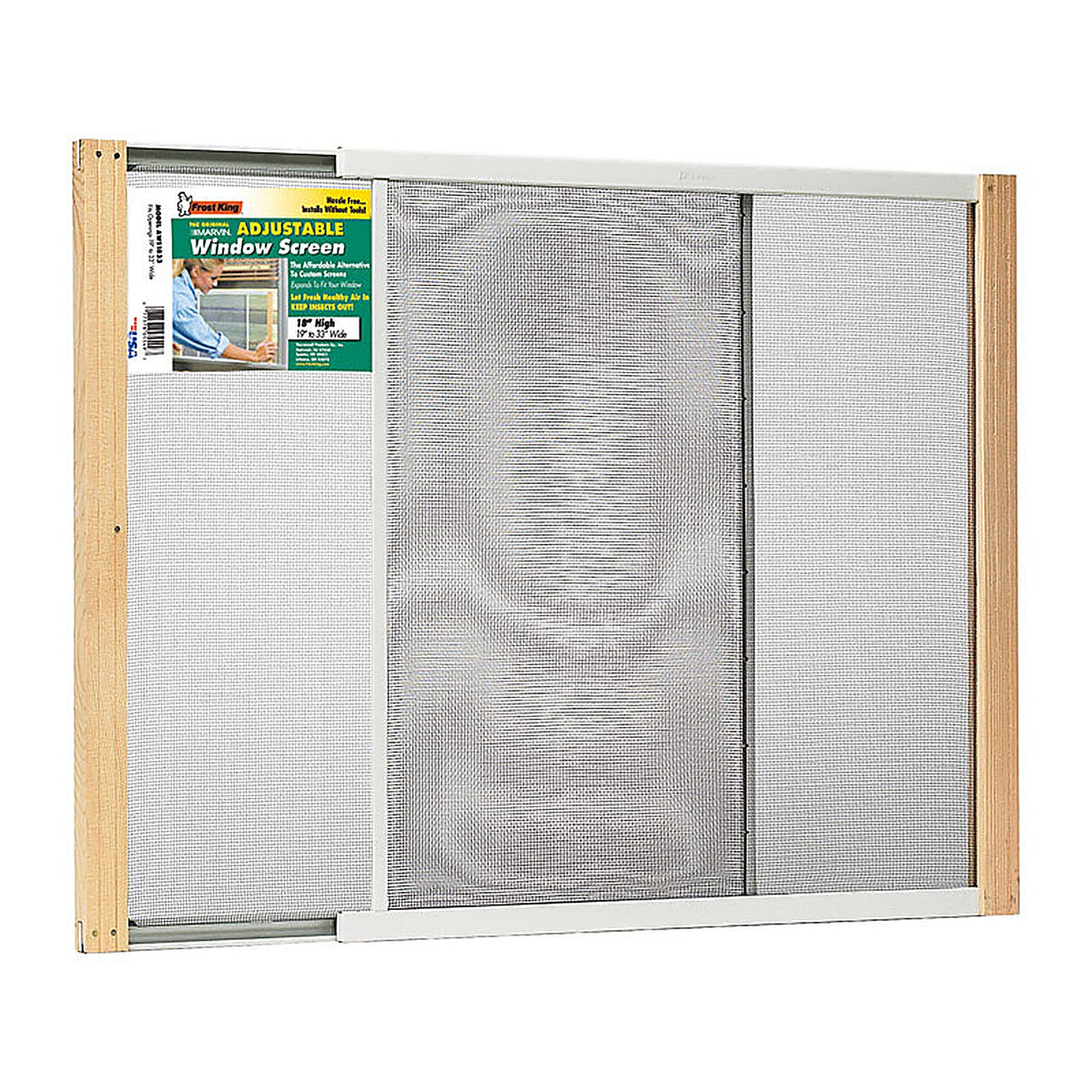 Frost King - AWS1833 - WB Marvin 19 33 in. W in. Steel Adjustable Window Screen