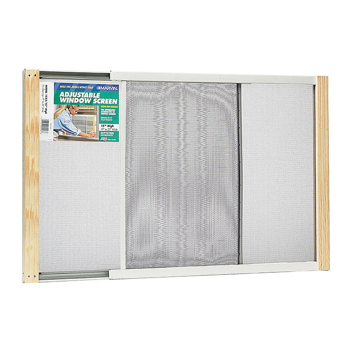 Frost King - AWS1533 - WB Marvin 19 33 in. W in. Steel Adjustable Window Screen