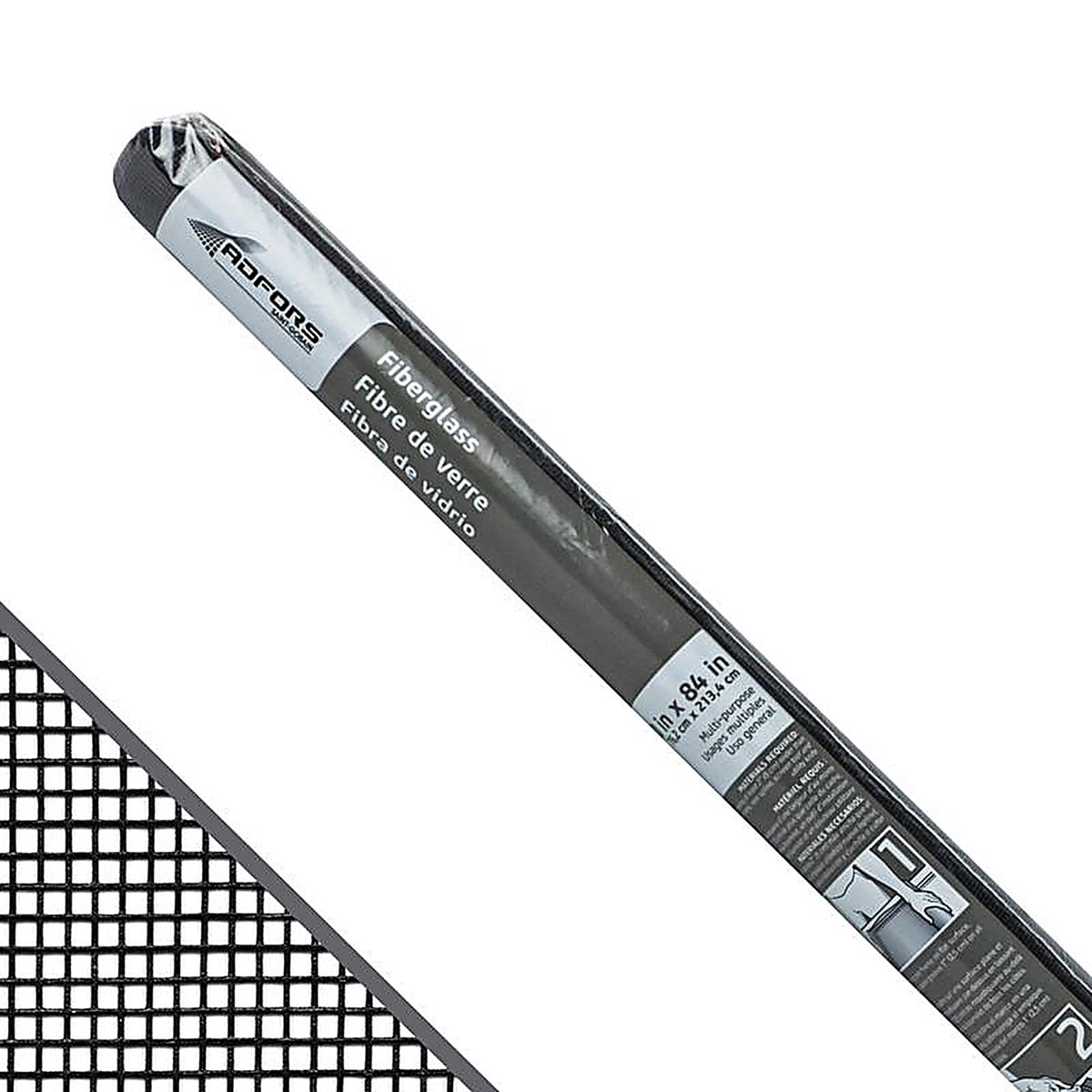 Saint-Gobain - FCS8553-M - 30 in. W X 7 ft. L Charcoal Fiberglass Insect Screen Cloth