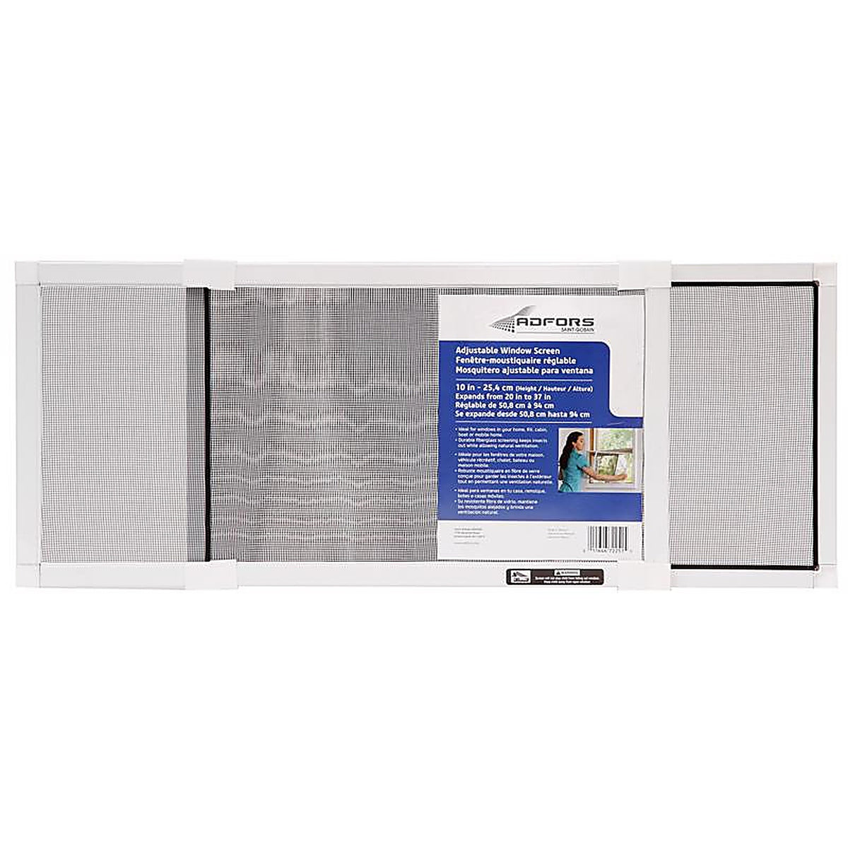 Saint-Gobain - FSP8555-U - 20 37 in. W in. Fiberglass Adjustable Window Screen
