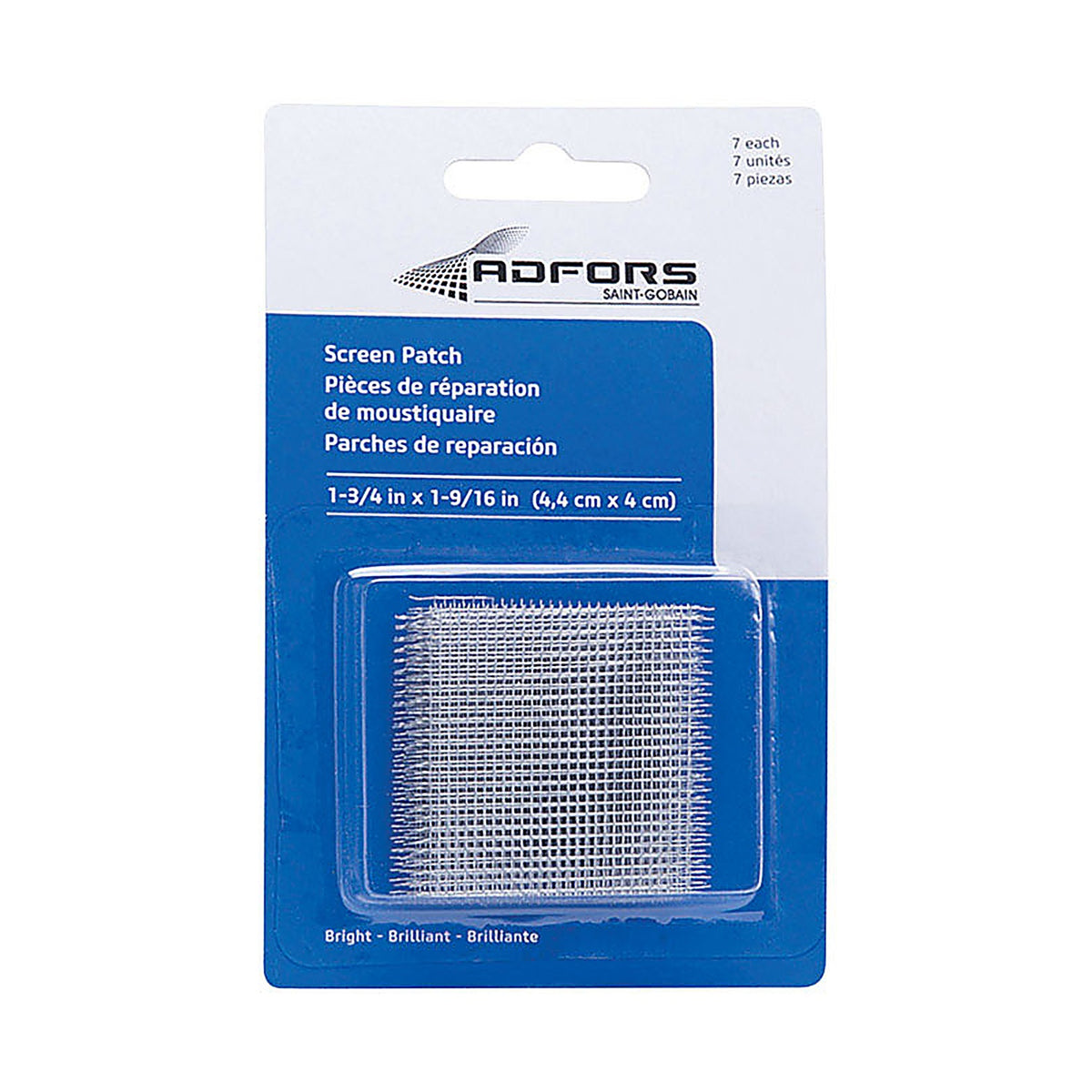 Saint-Gobain - FCS11192-M - 1-3/4 in. W X 1-9/16 in. L Silver Aluminum Screen Patch