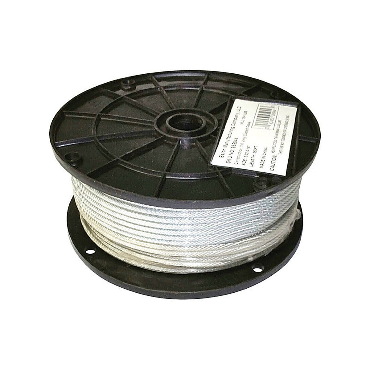 Baron - 695944 - Clear Vinyl Galvanized Steel 3/32 in. D X 250 ft. L Aircraft Cable