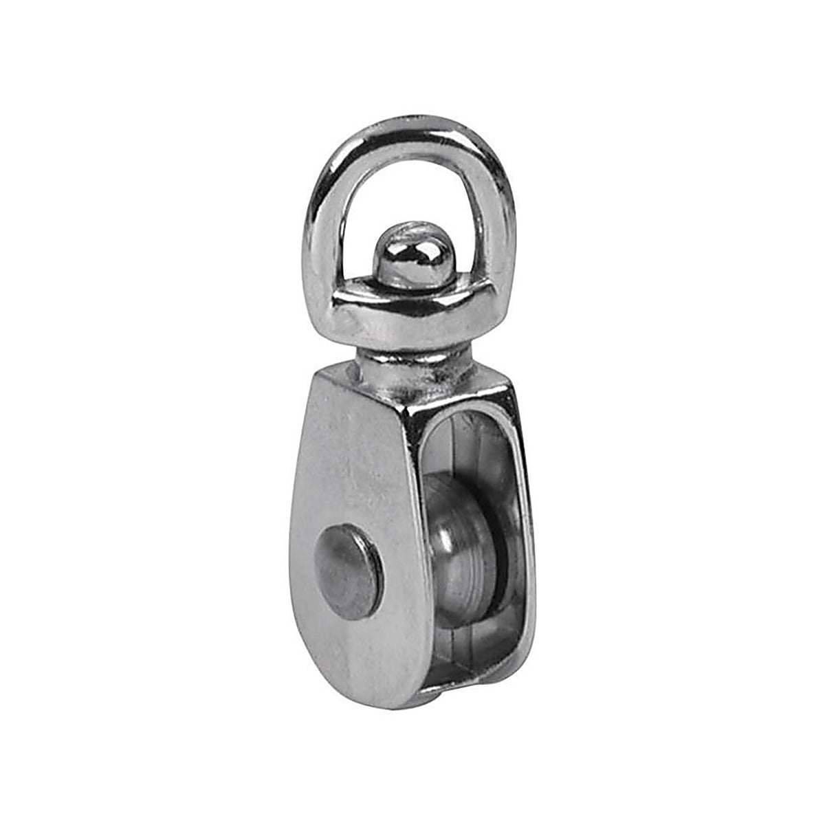 Baron - 0173ZD-1 - 1 in. D Electro-Plated Iron Swivel Eye Single Eye Pulley