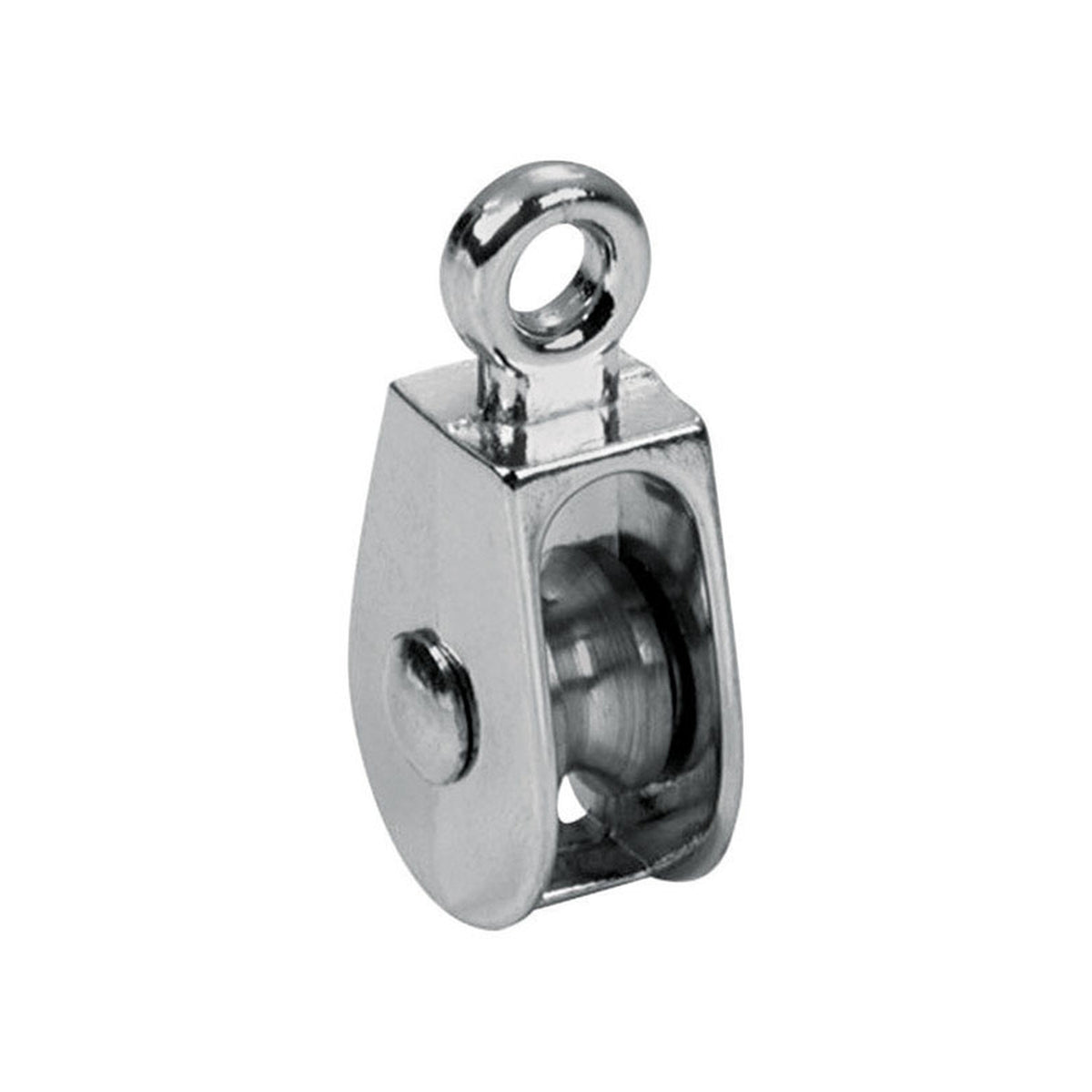 Baron - 0174ZD-1 1/4 - 1-1/4 in. D Electro-Plated Iron Fixed Eye Single Eye Pulley