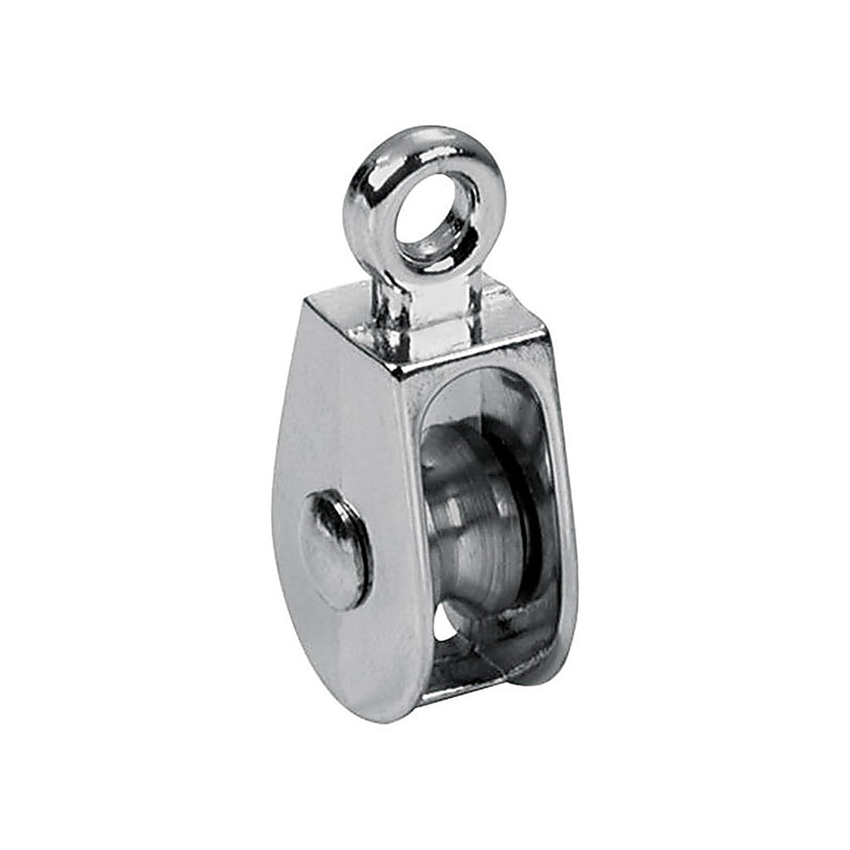 Baron - 0174ZD-1/2 - 1/2 in. D Electro-Plated Iron Fixed Eye Single Eye Pulley