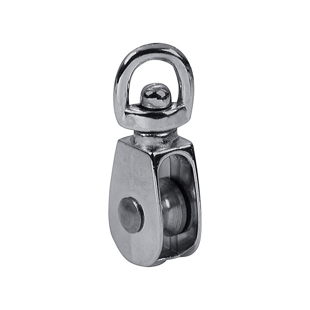 Baron - 0173ZD-2 - 2 in. D Electro-Plated Iron Swivel Eye Single Eye Pulley